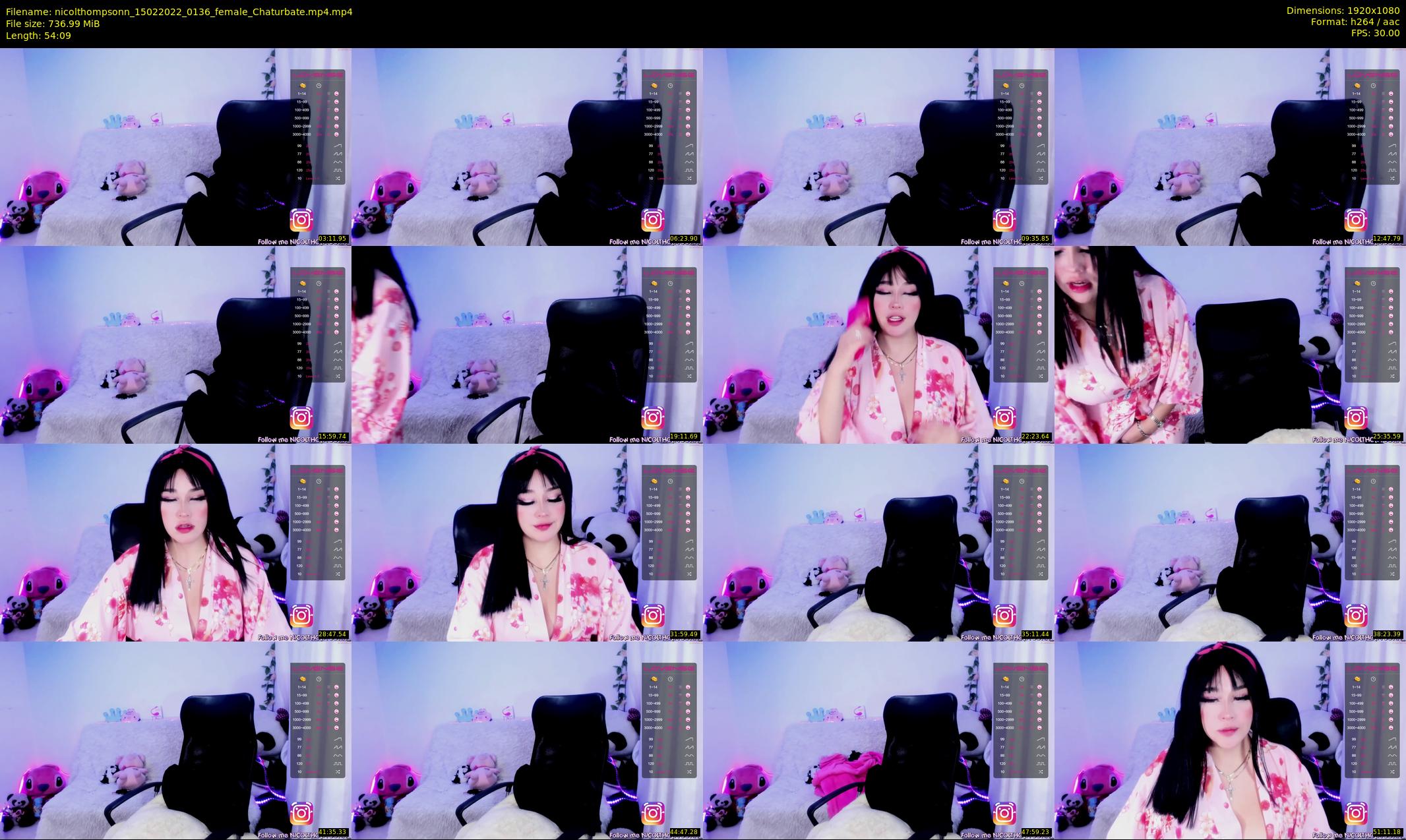 nicolthompsonn — 55 minute Chaturbate female cam show recording, 1080p, Feb 15, 2022