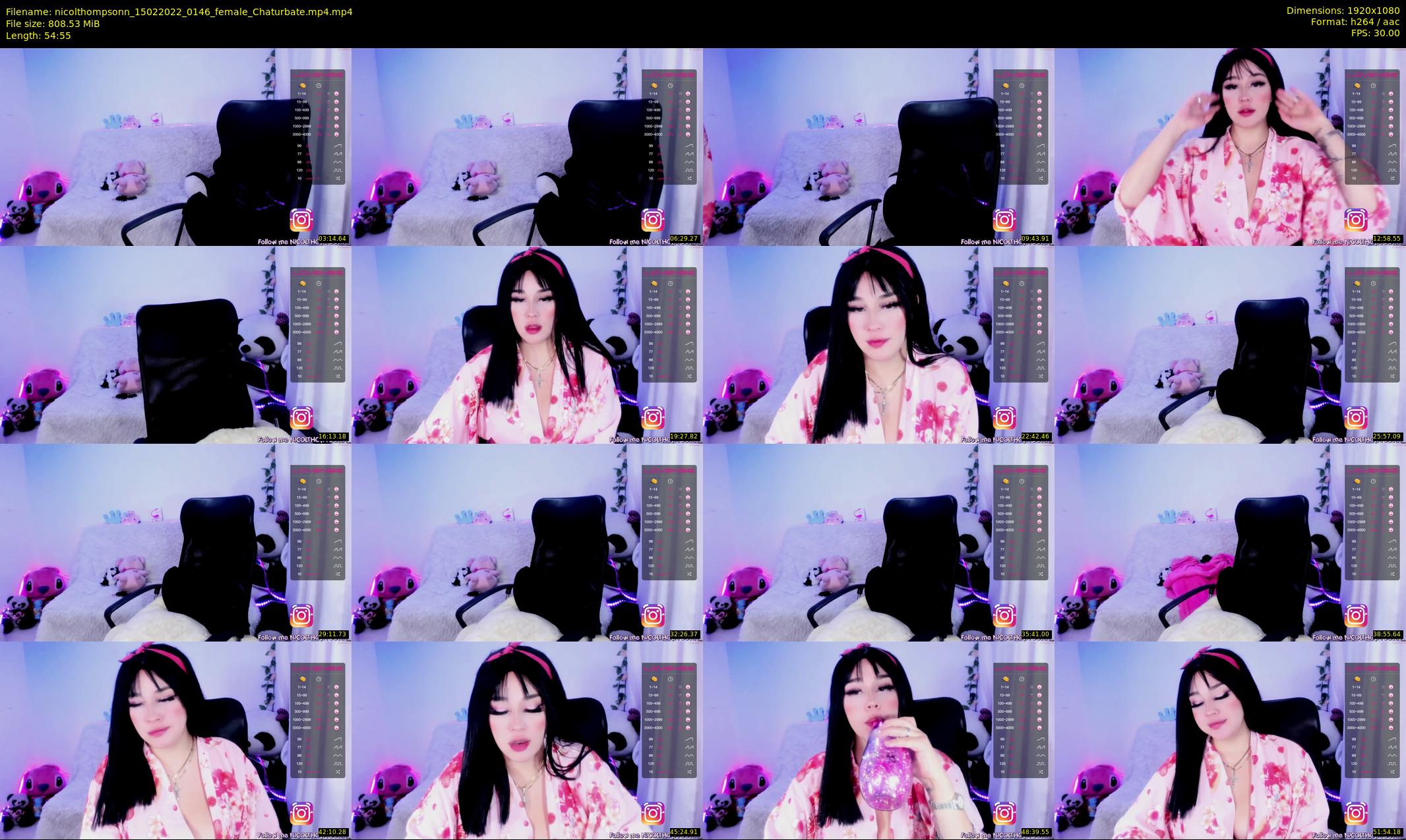nicolthompsonn — 55 minute Chaturbate female cam show recording, 1080p, Feb 15, 2022
