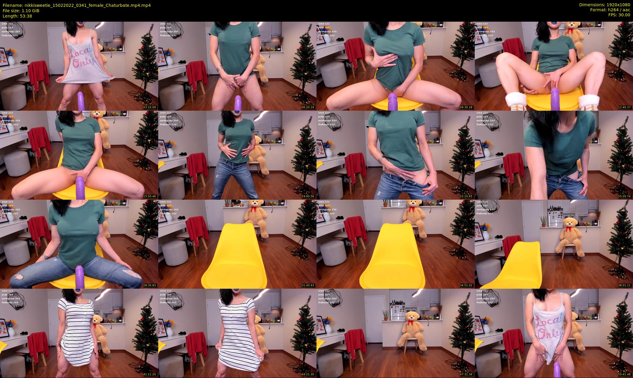 nikkisweetie — 54 minute Chaturbate female cam show recording, 1080p, Feb 15, 2022