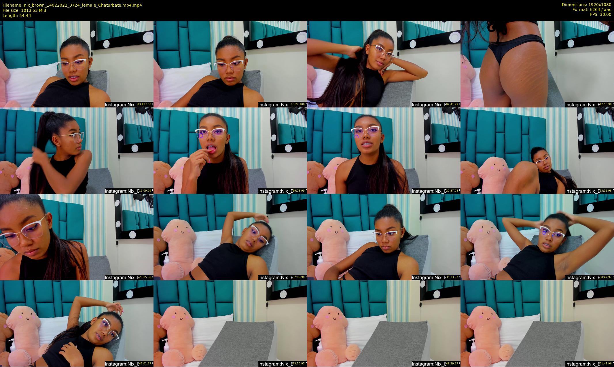 nix_brown — 55 minute Chaturbate female cam show recording, 1080p, Feb 14, 2022