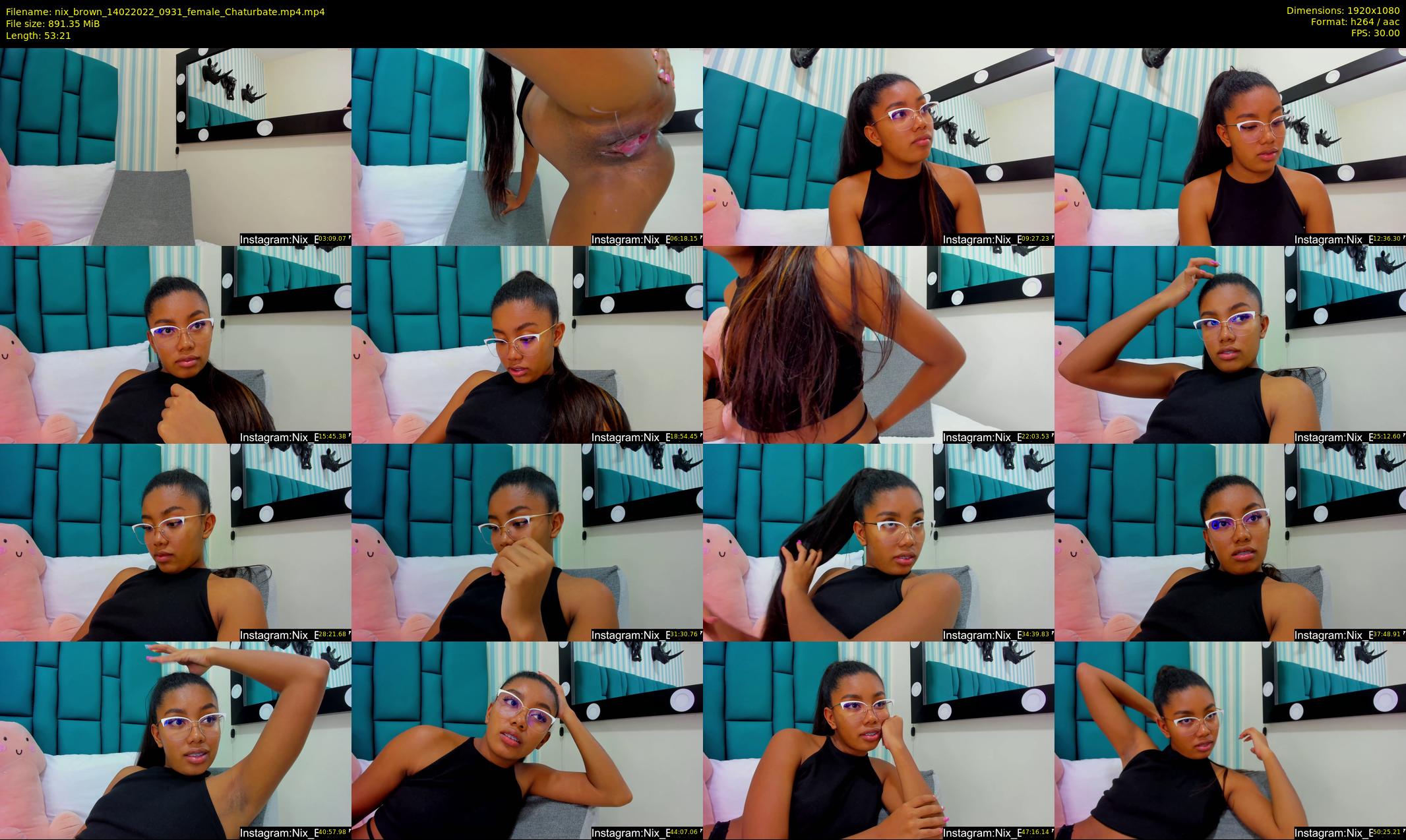 nix_brown — 54 minute Chaturbate female cam show recording, 1080p, Feb 14, 2022