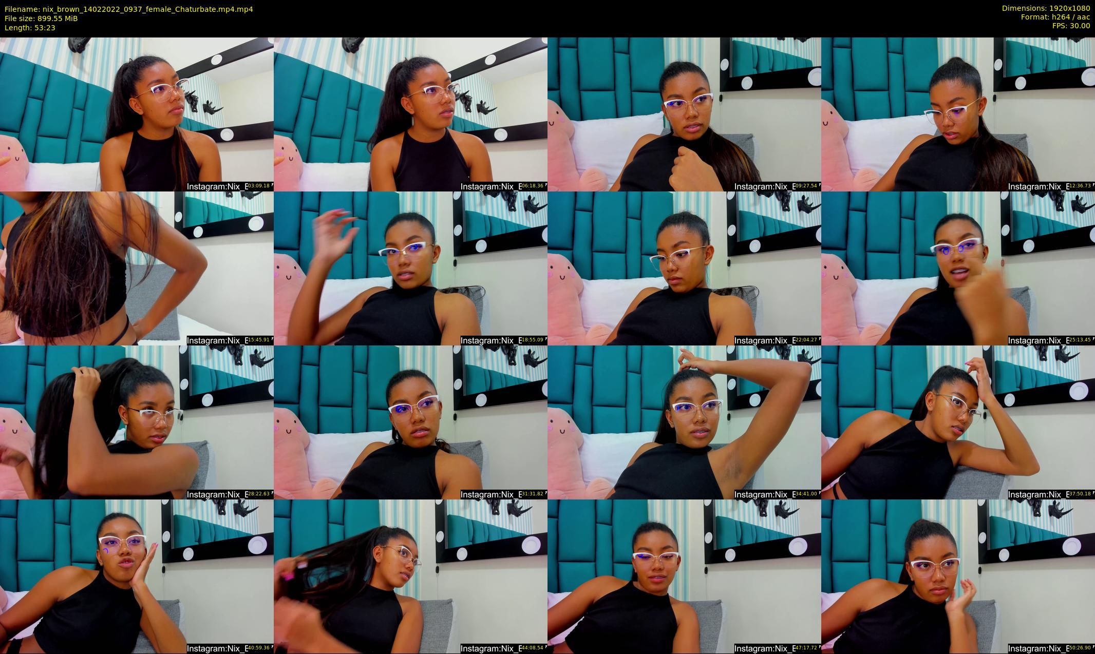 nix_brown — 54 minute Chaturbate female cam show recording, 1080p, Feb 14, 2022