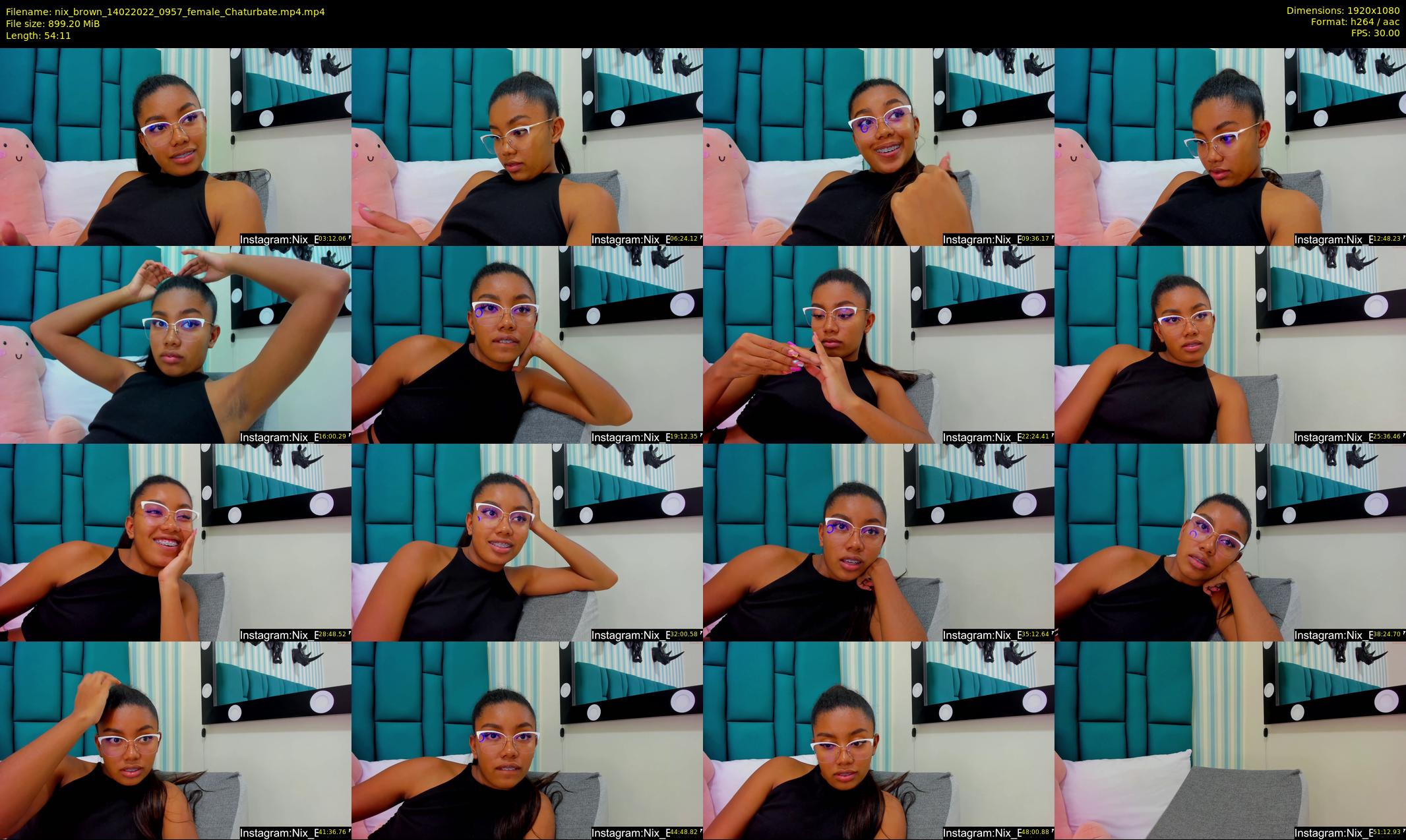 nix_brown — 55 minute Chaturbate female cam show recording, 1080p, Feb 14, 2022