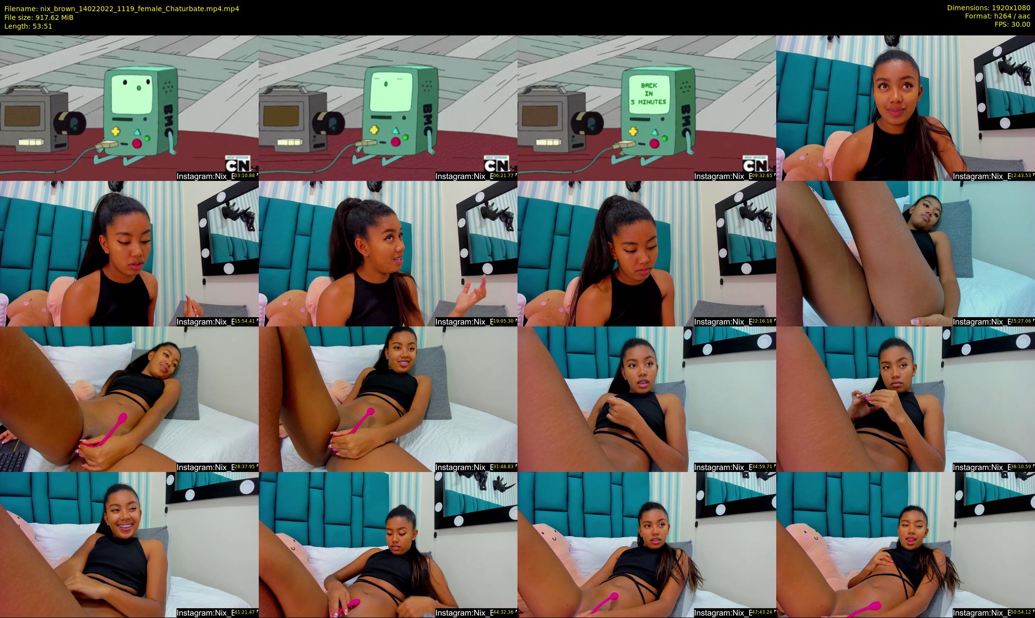 nix_brown — 54 minute Chaturbate female cam show recording, 1080p, Feb 14, 2022