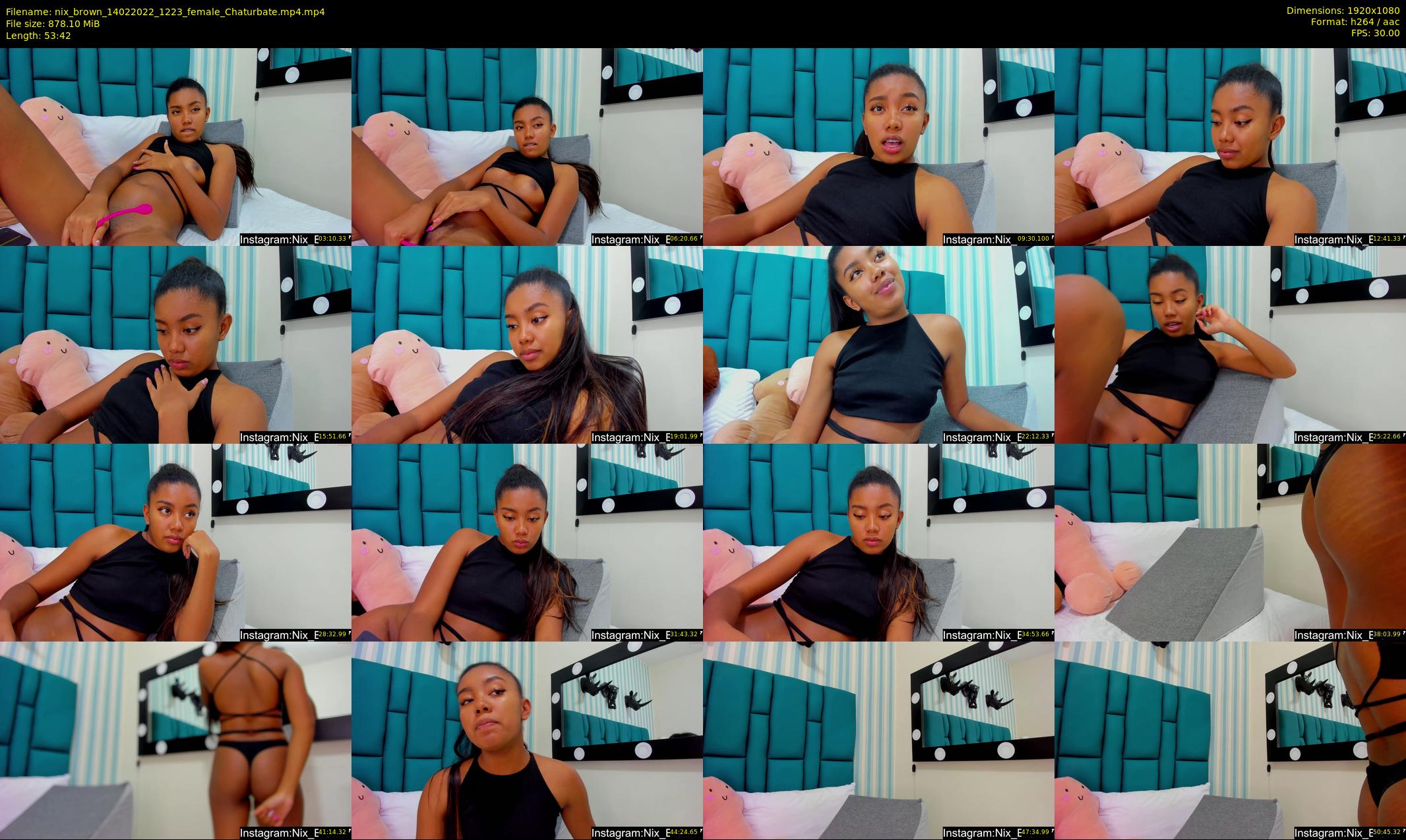 nix_brown — 54 minute Chaturbate female cam show recording, 1080p, Feb 14, 2022