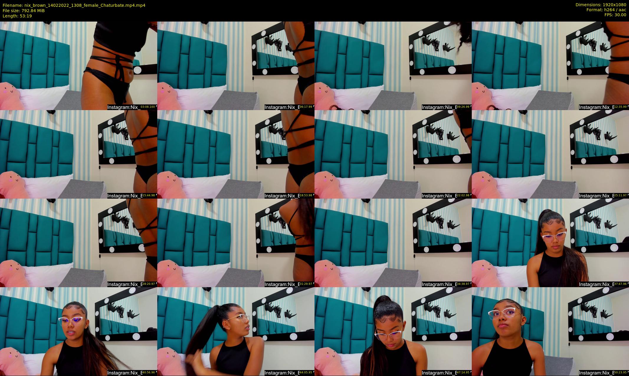nix_brown — 54 minute Chaturbate female cam show recording, 1080p, Feb 14, 2022