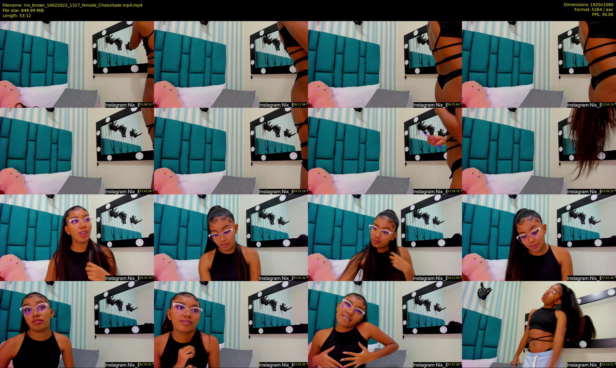nix_brown — 54 minute Chaturbate female cam show recording, 1080p, Feb 14, 2022