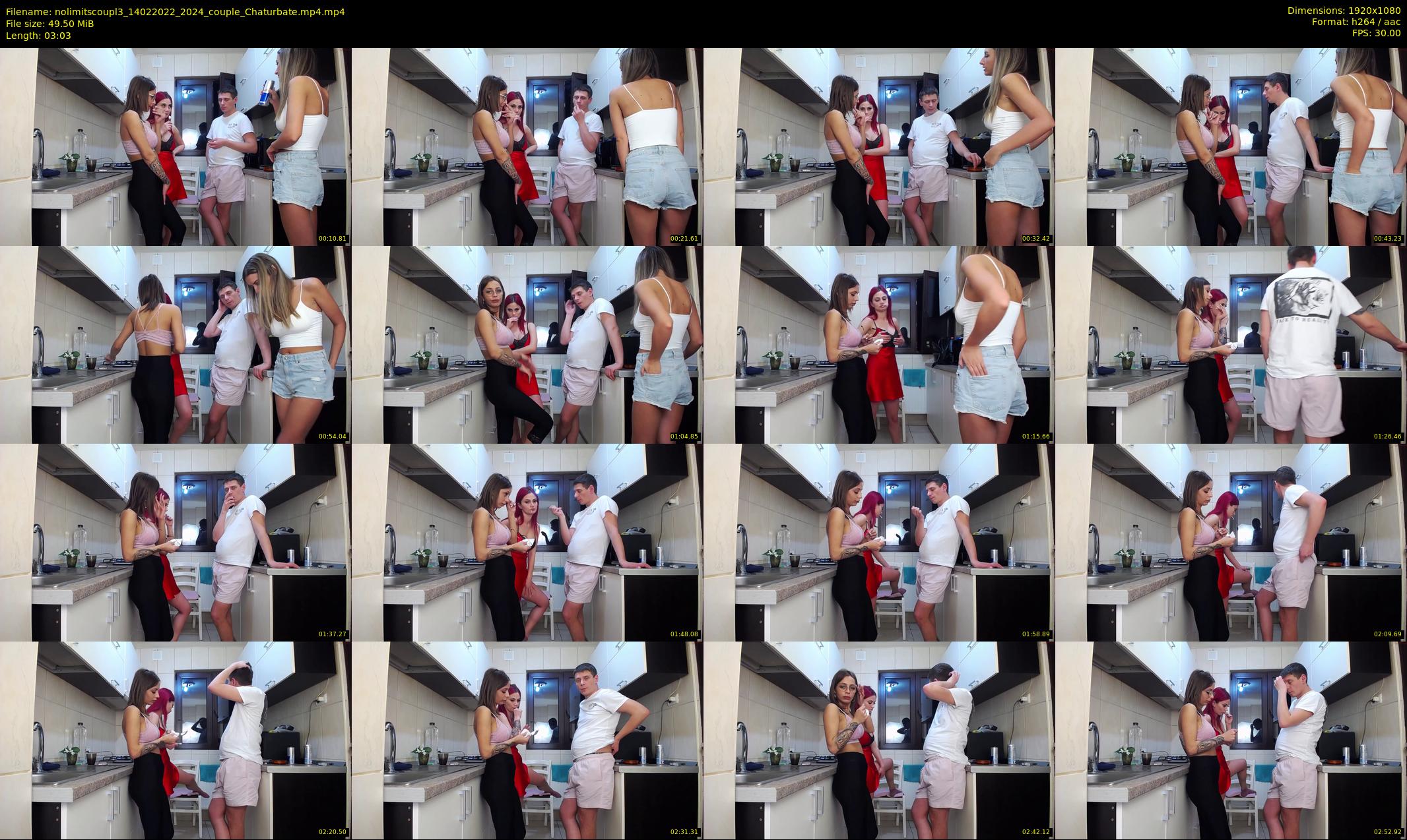 nolimitscoupl3 — 4 minute Chaturbate couple cam show recording, 1080p, Feb 14, 2022