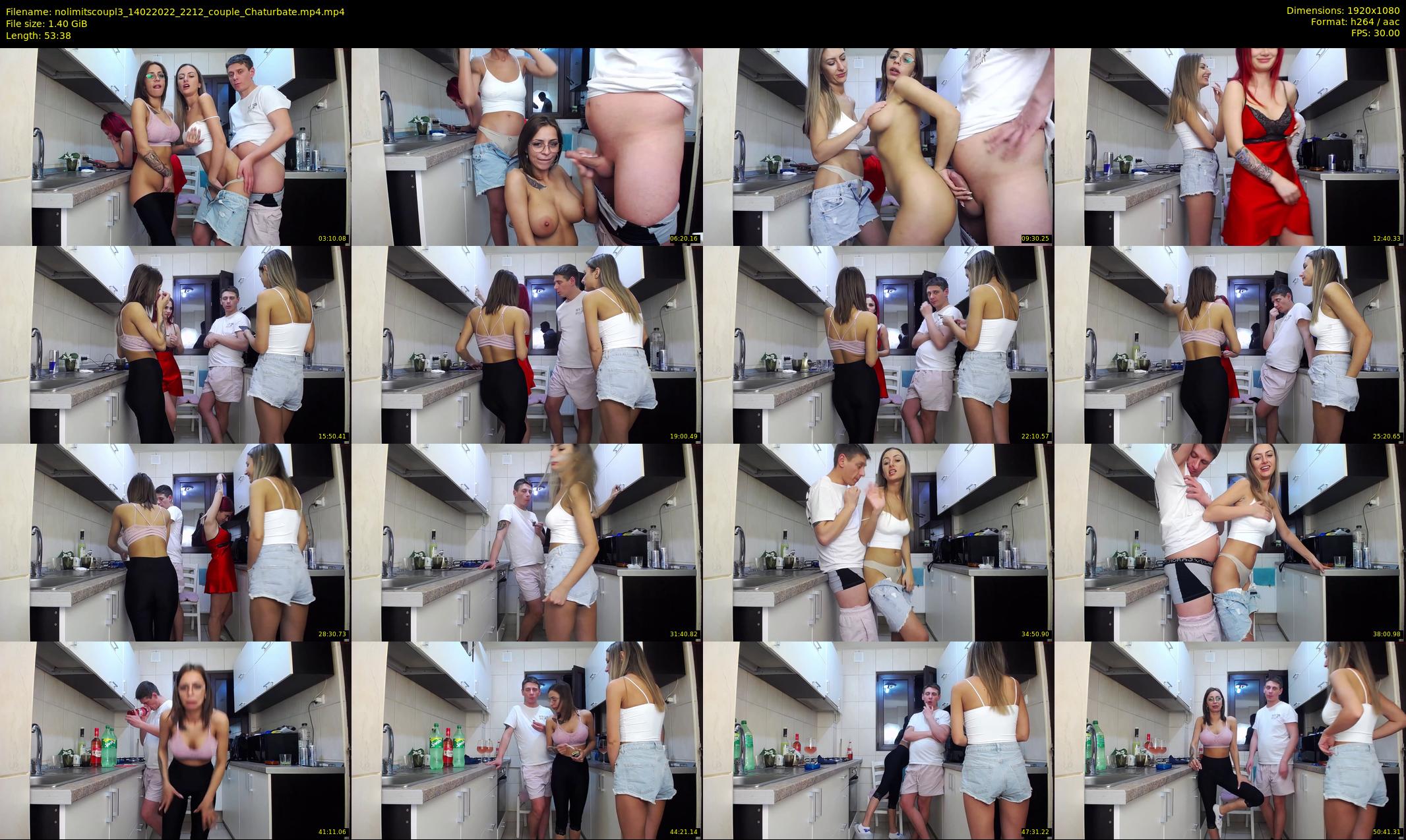 nolimitscoupl3 — 54 minute Chaturbate couple cam show recording, 1080p, Feb 14, 2022