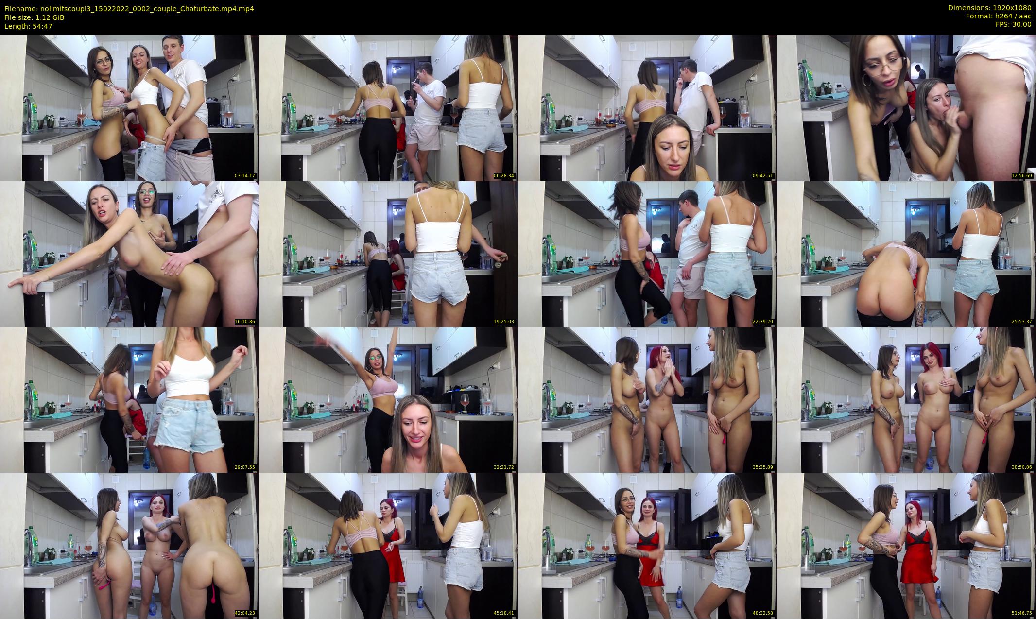 nolimitscoupl3 — 55 minute Chaturbate couple cam show recording, 1080p, Feb 15, 2022