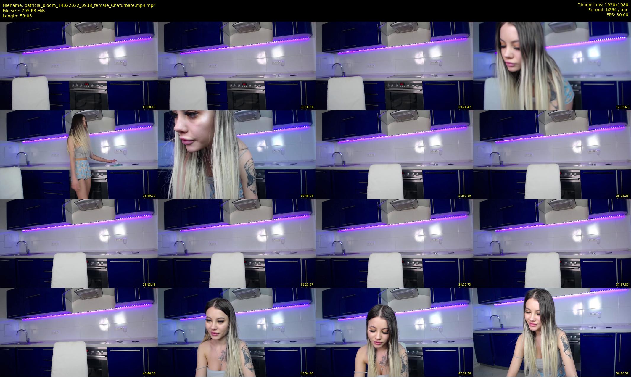 patricia_bloom — 54 minute Chaturbate female cam show recording, 1080p, Feb 14, 2022
