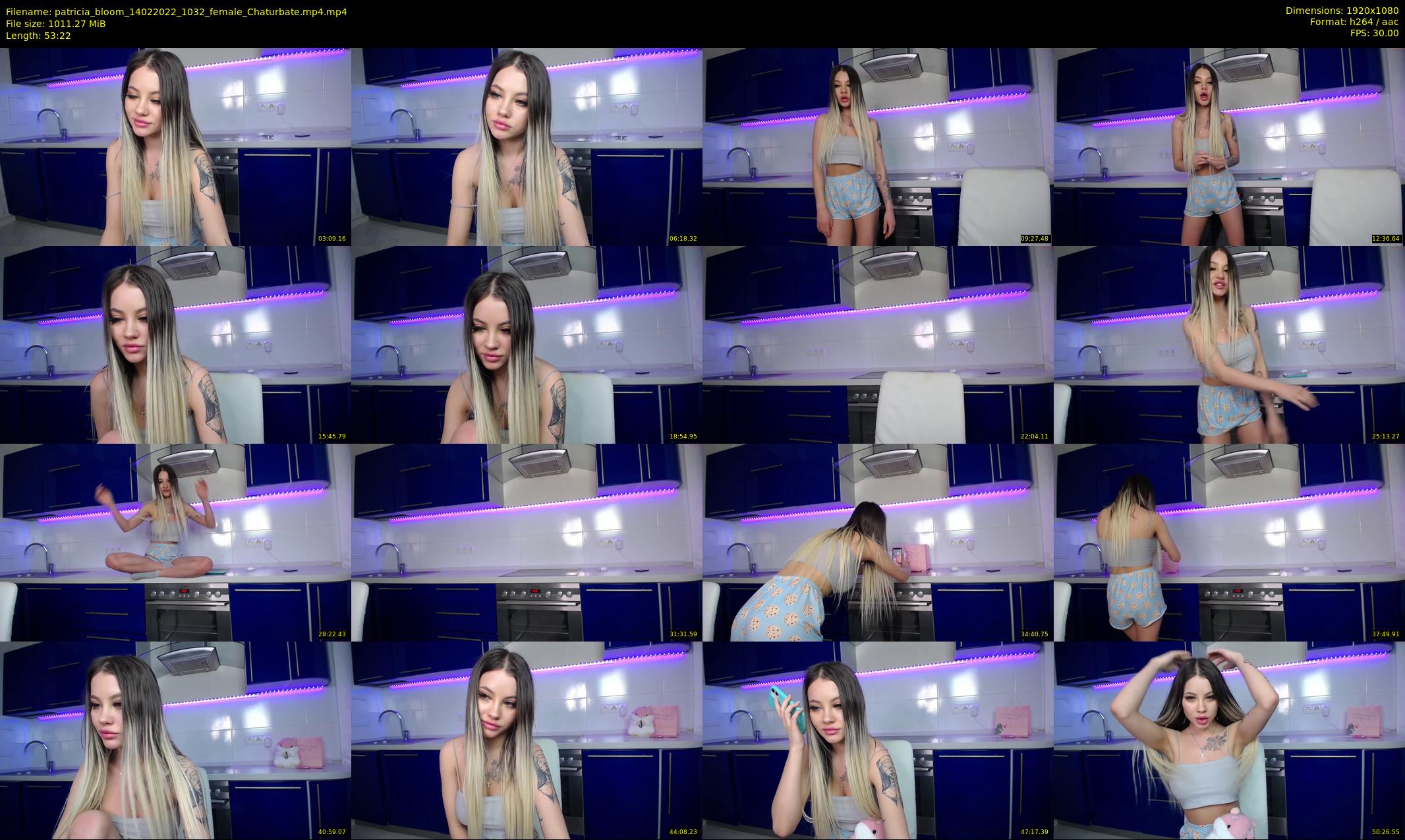 patricia_bloom — 54 minute Chaturbate female cam show recording, 1080p, Feb 14, 2022
