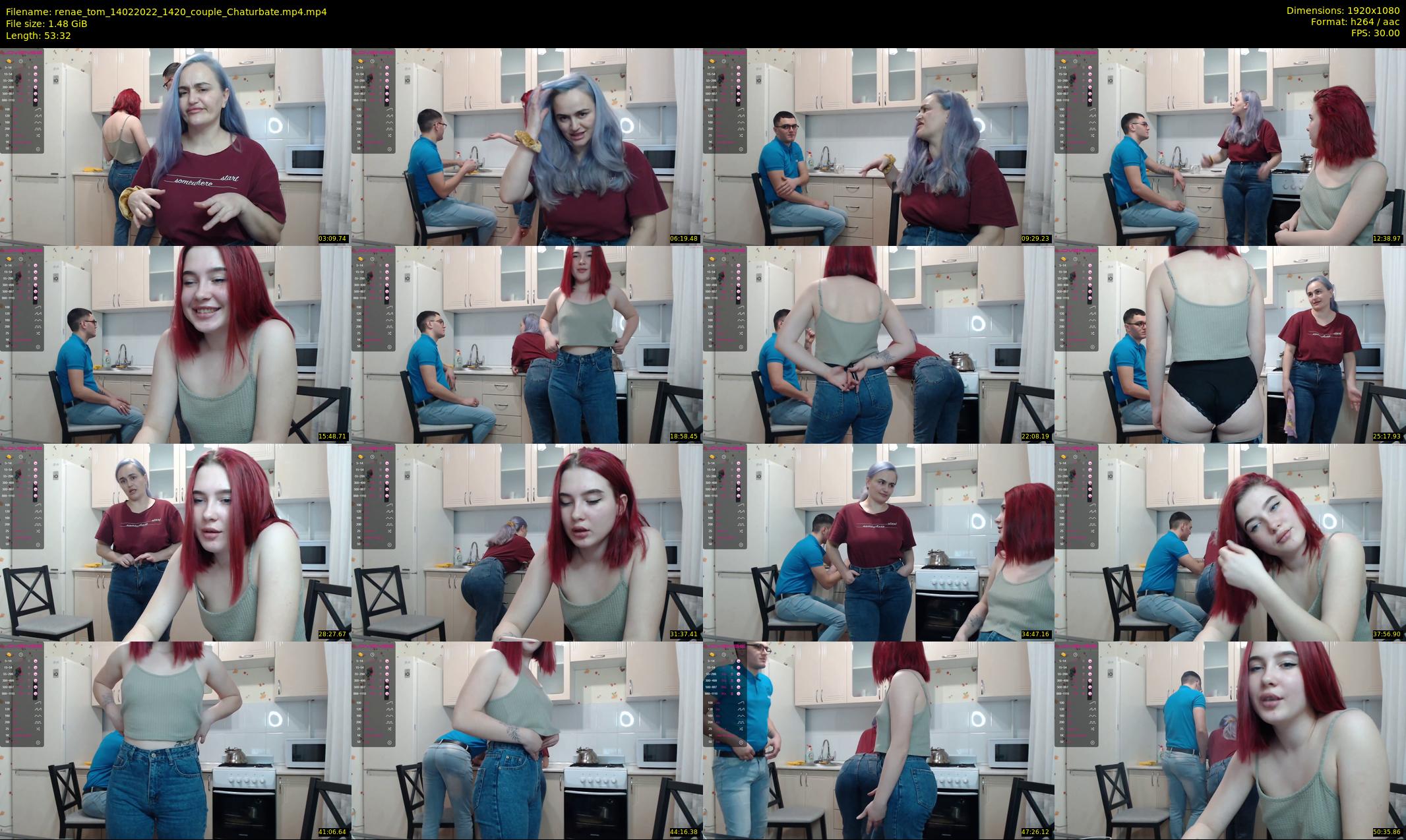 renae_tom — 54 minute Chaturbate couple cam show recording, 1080p, Feb 14, 2022