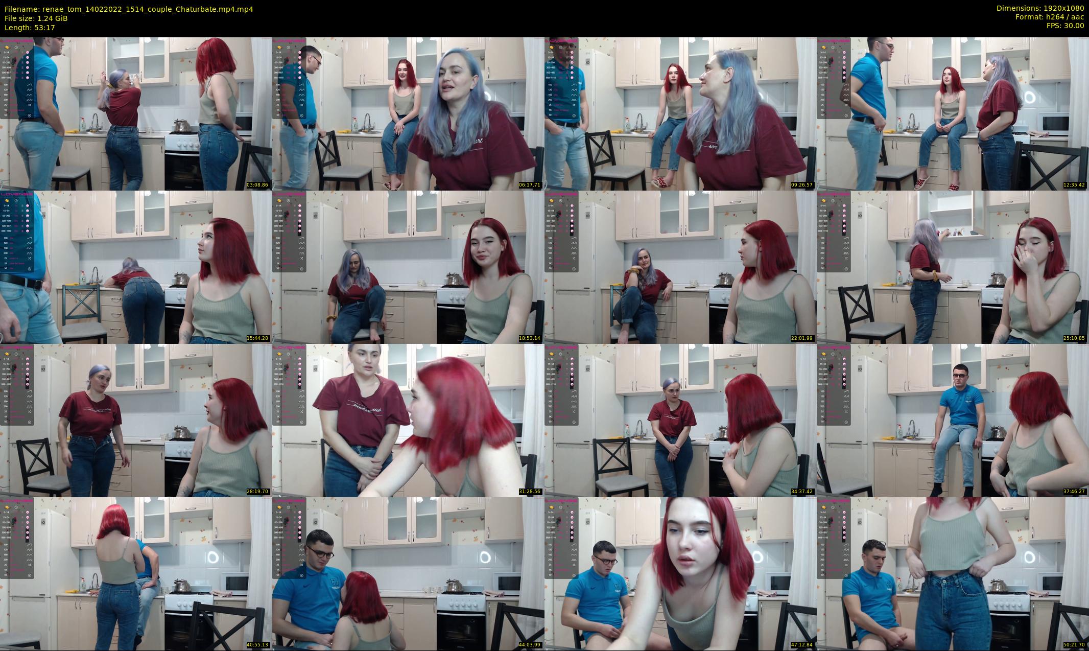 renae_tom — 54 minute Chaturbate couple cam show recording, 1080p, Feb 14, 2022