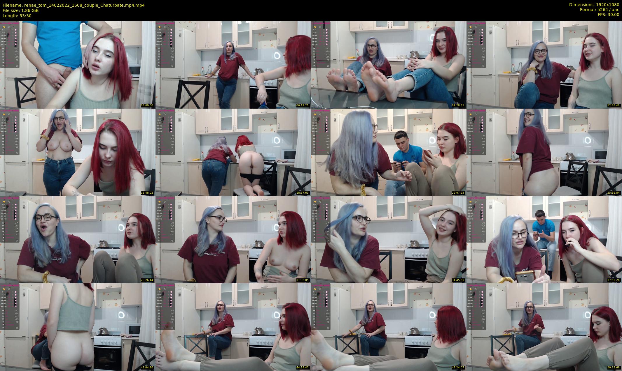 renae_tom — 54 minute Chaturbate couple cam show recording, 1080p, Feb 14, 2022