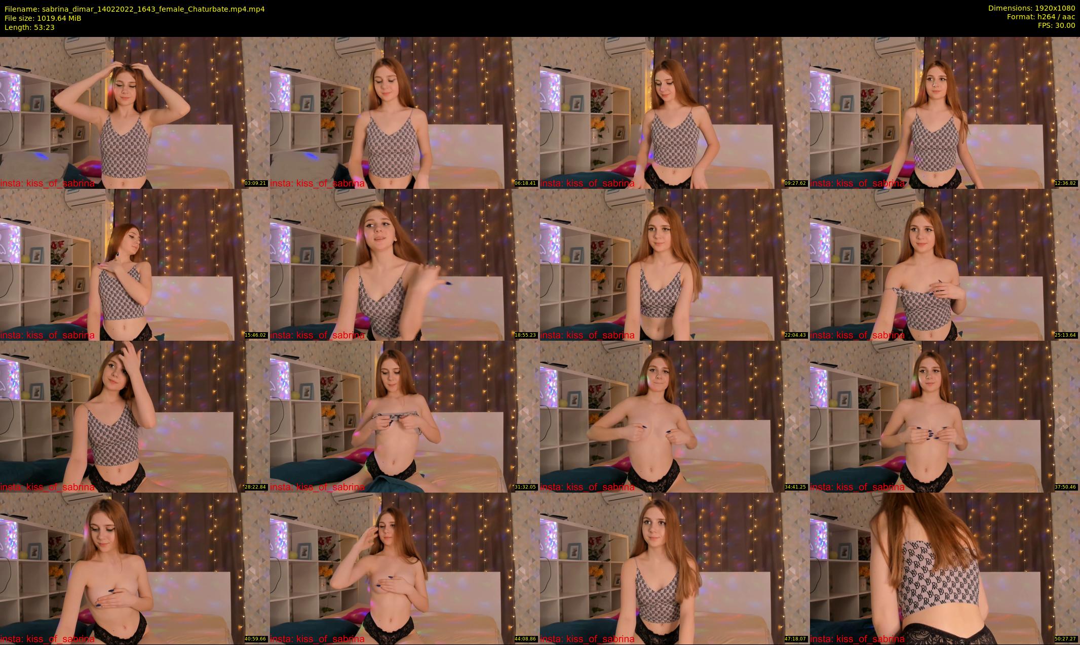 sabrina_dimar — 54 minute Chaturbate female cam show recording, 1080p, Feb 14, 2022
