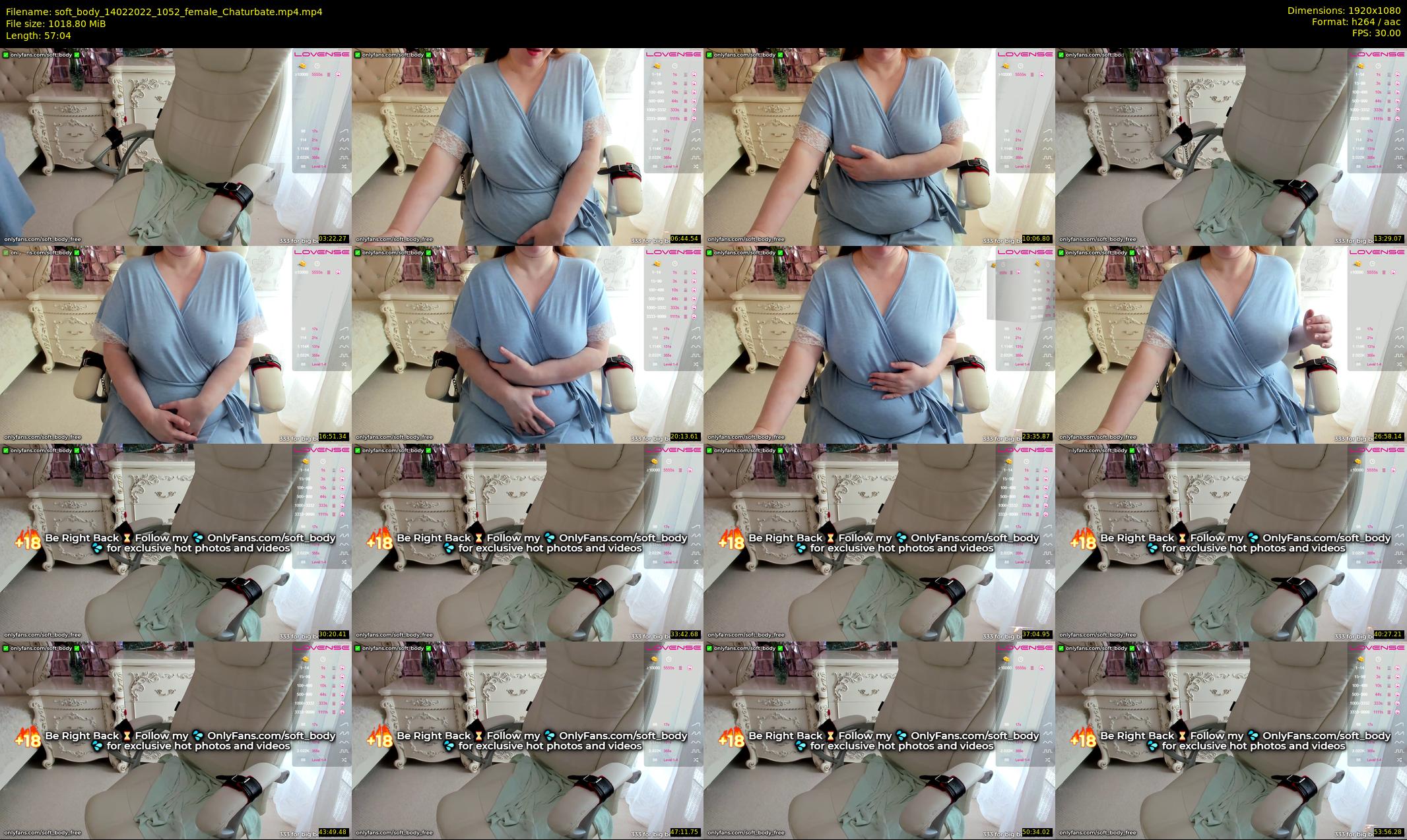 soft_body — 58 minute Chaturbate female cam show recording, 1080p, Feb 14, 2022