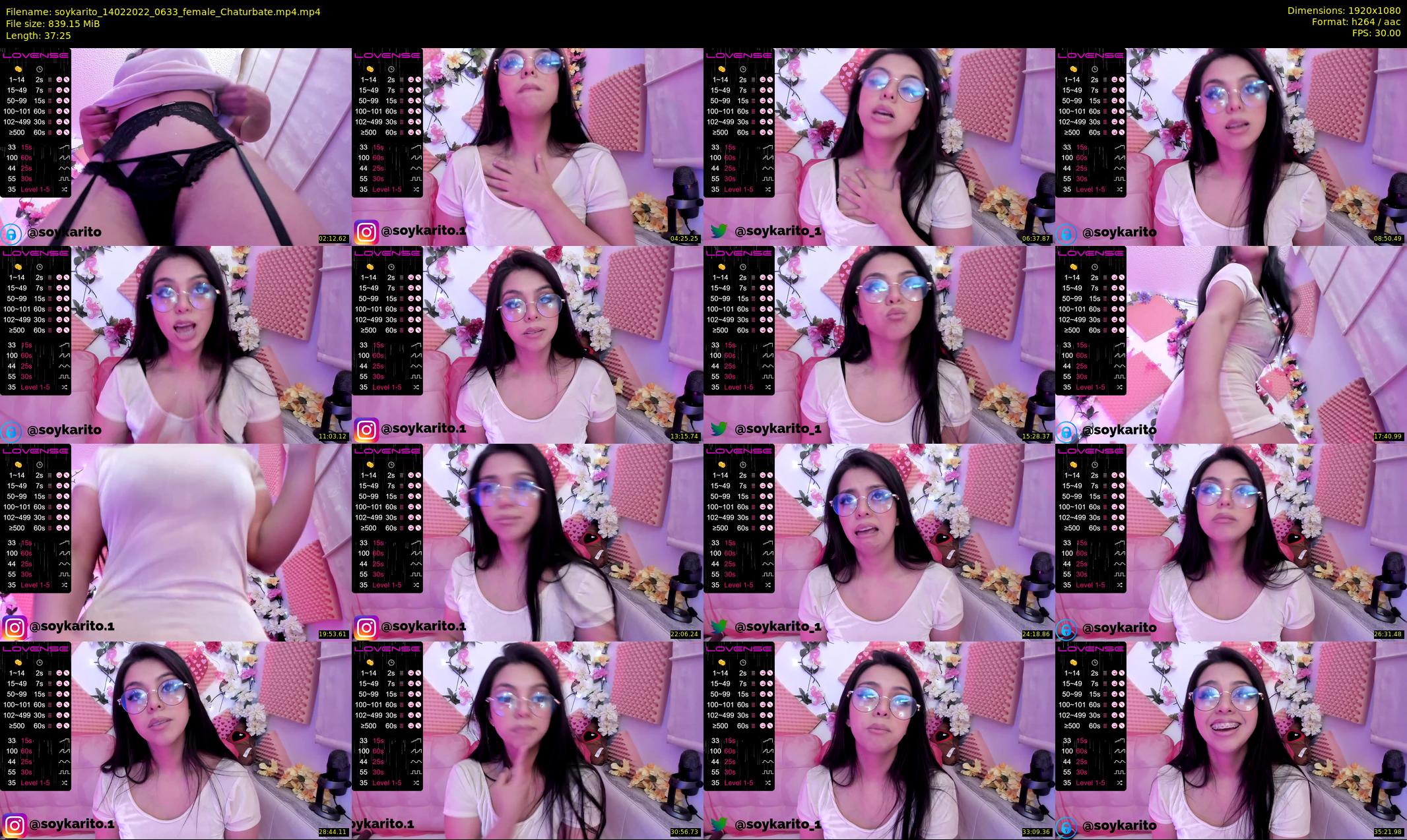 soykarito — 38 minute Chaturbate female cam show recording, 1080p, Feb 14, 2022
