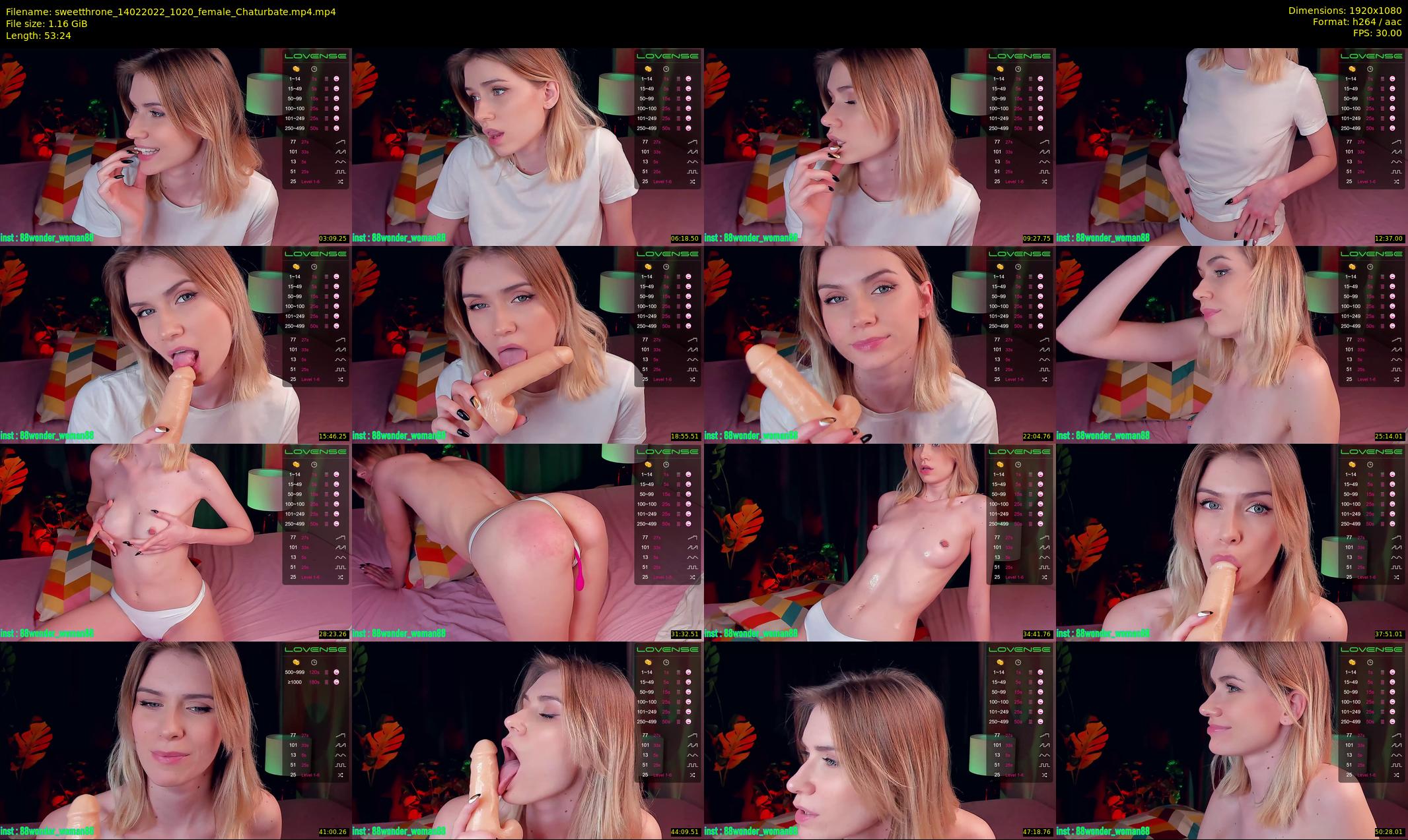sweetthrone — 54 minute Chaturbate couple cam show recording, 1080p, Feb 14, 2022
