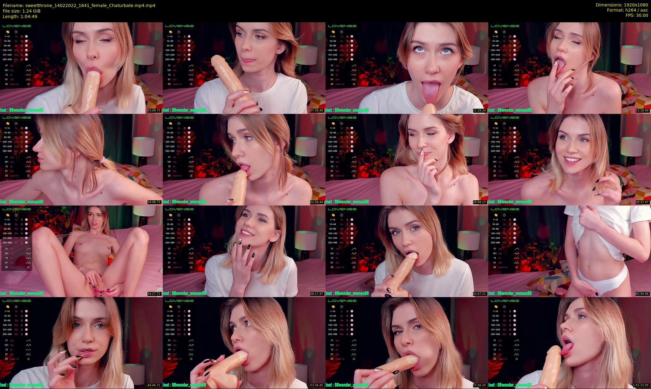 sweetthrone — 65 minute Chaturbate couple cam show recording, 1080p, Feb 14, 2022