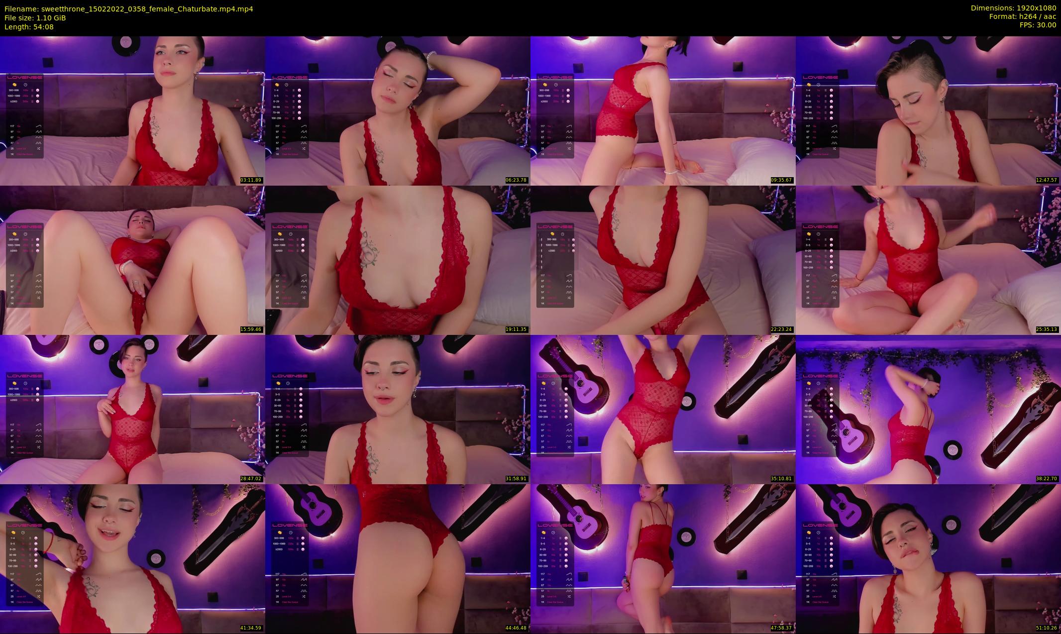 sweetthrone — 55 minute Chaturbate couple cam show recording, 1080p, Feb 15, 2022