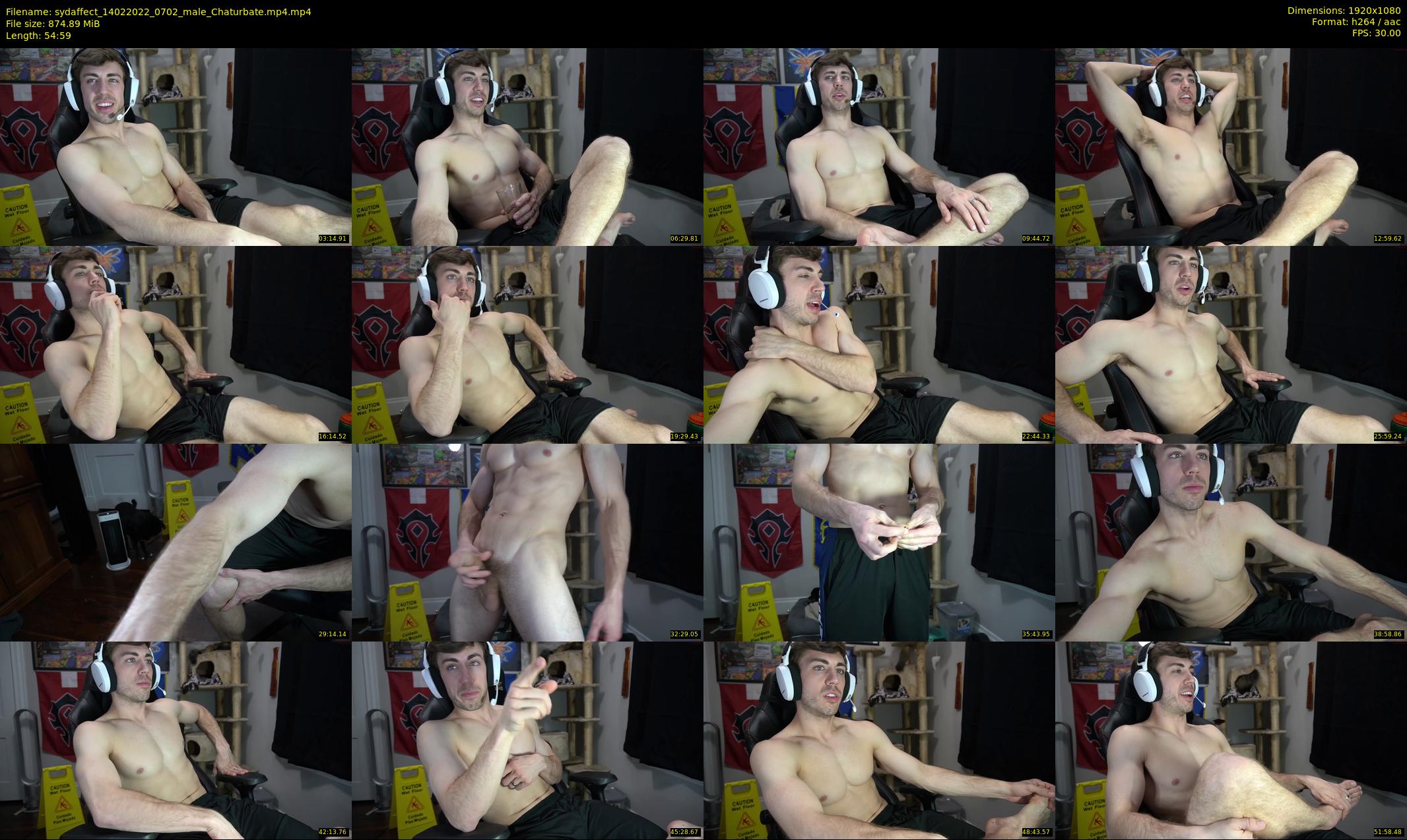 sydaffect — 55 minute Chaturbate male cam show recording, 1080p, Feb 14, 2022