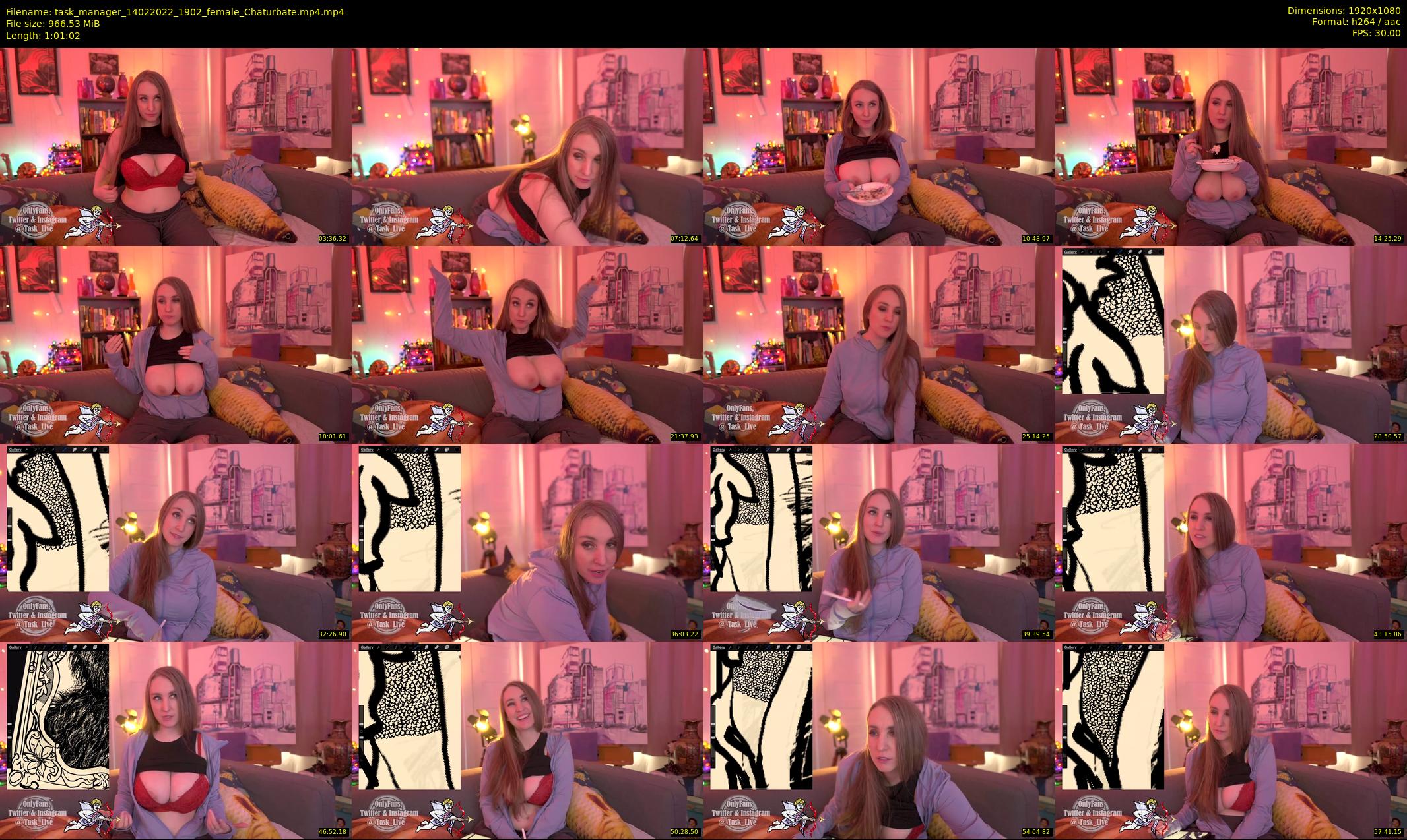 task_manager — 62 minute Chaturbate couple cam show recording, 1080p, Feb 14, 2022