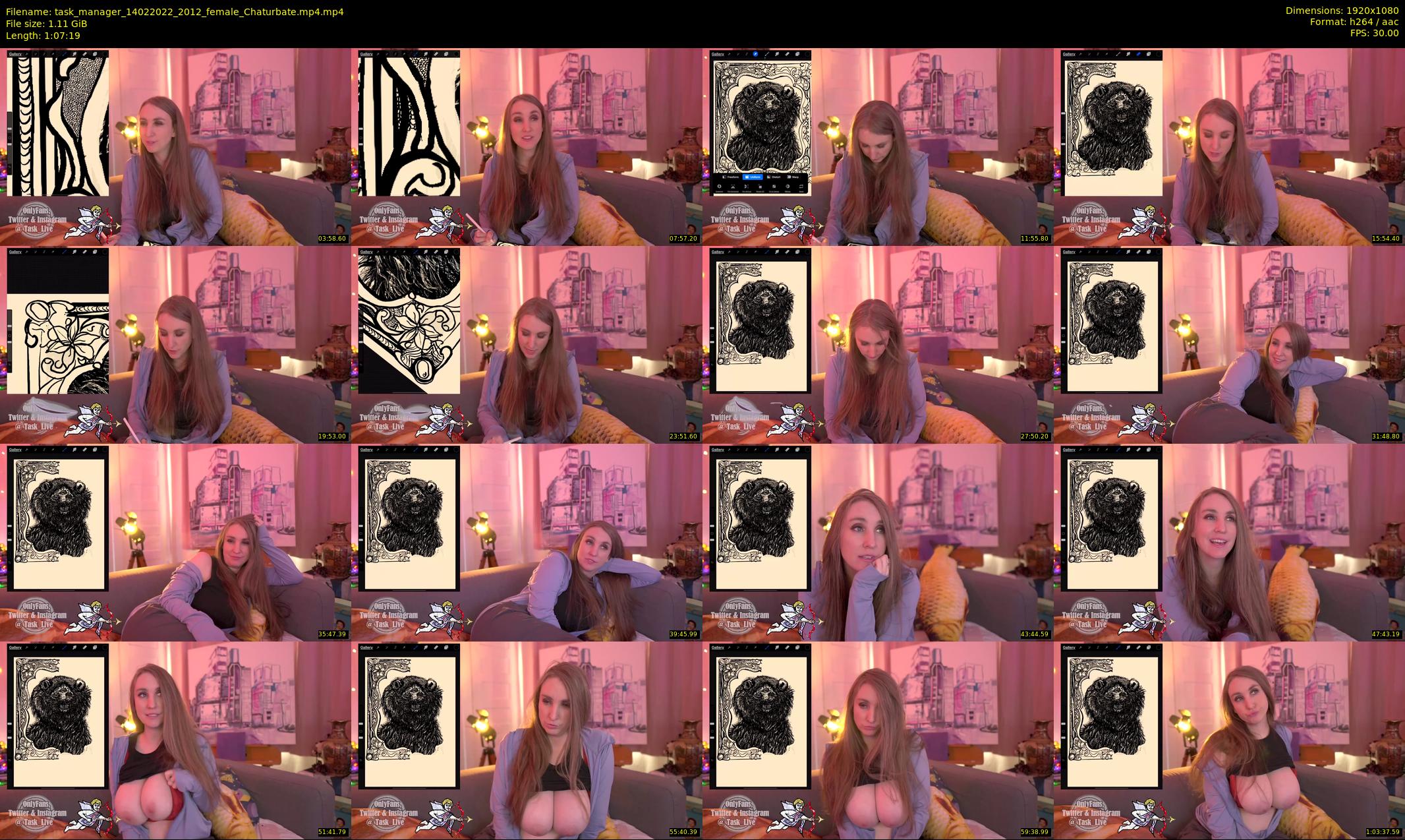 task_manager — 68 minute Chaturbate couple cam show recording, 1080p, Feb 14, 2022