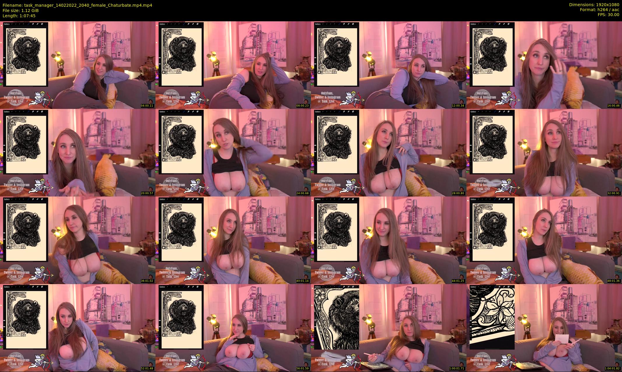 task_manager — 68 minute Chaturbate couple cam show recording, 1080p, Feb 14, 2022