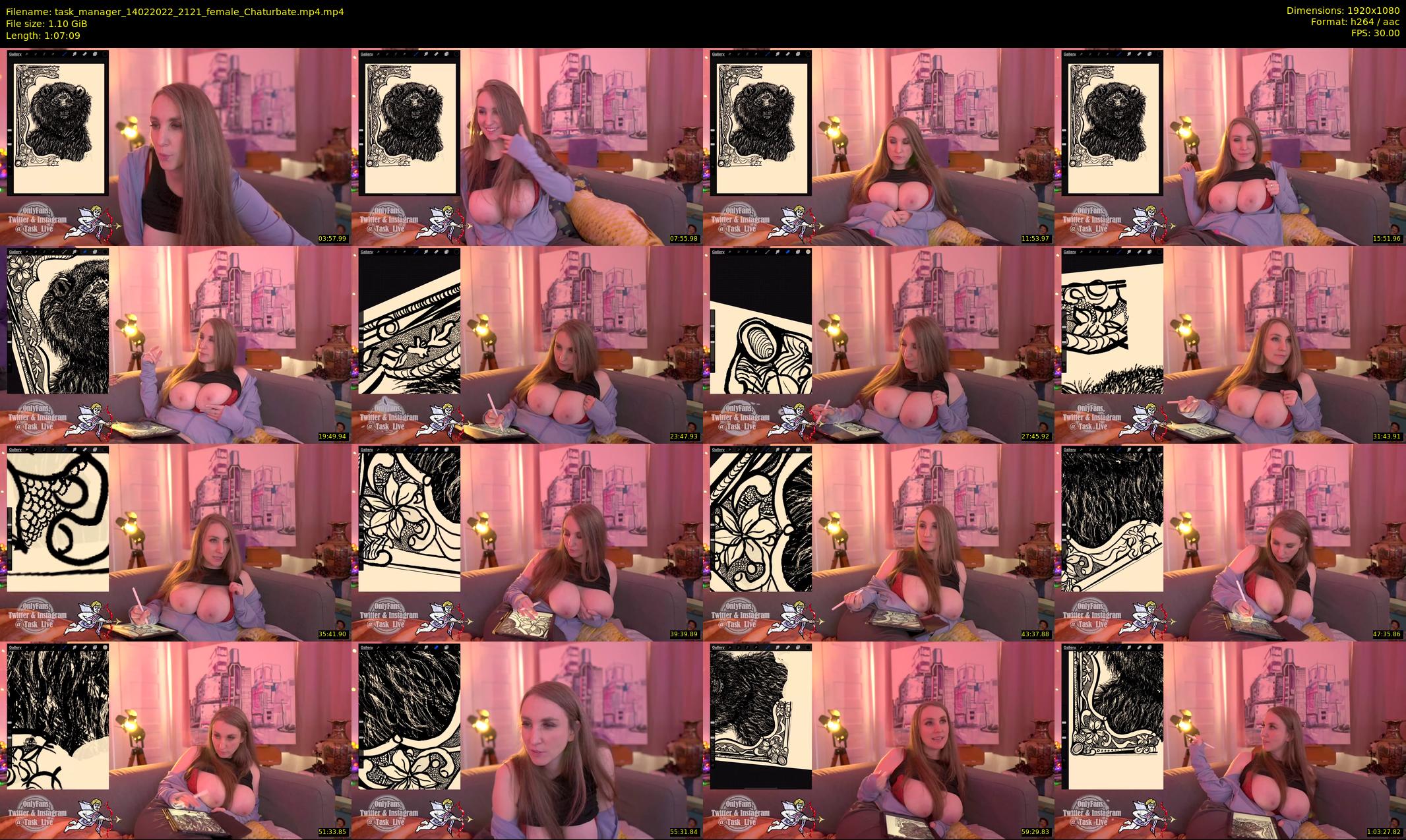 task_manager — 68 minute Chaturbate couple cam show recording, 1080p, Feb 14, 2022