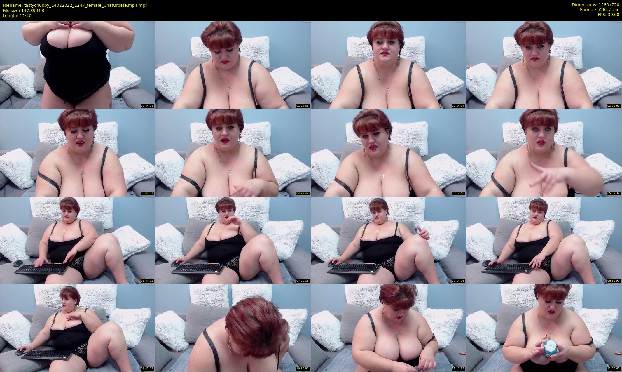 tastychubby — 13 minute Chaturbate female cam show recording, 720p, Feb 14, 2022