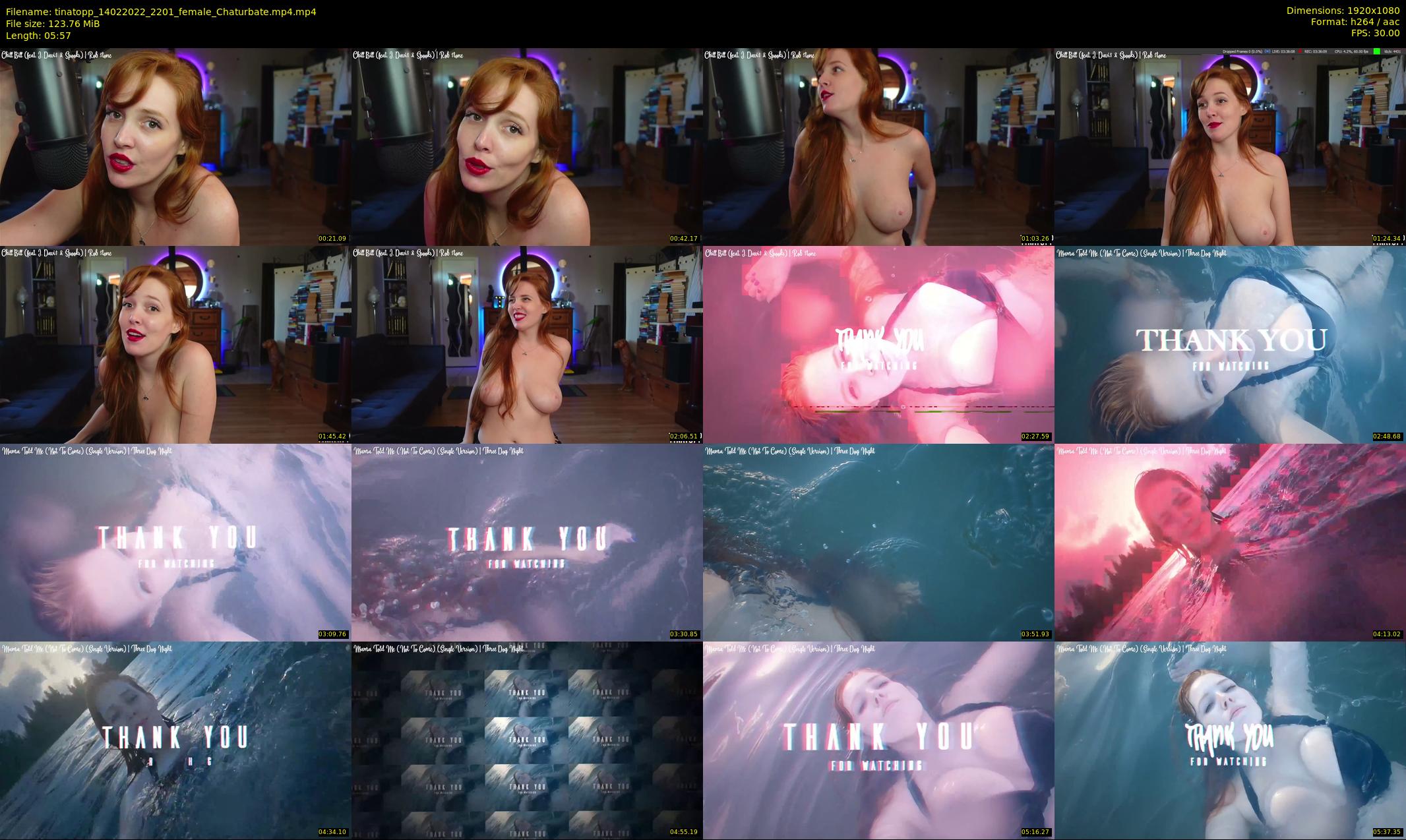 tinatopp — 6 minute Chaturbate female cam show recording, 1080p, Feb 14, 2022