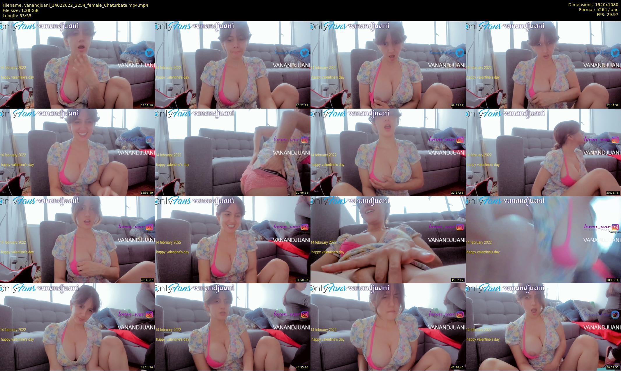 vanandjuani — 54 minute Chaturbate female cam show recording, 1080p, Feb 14, 2022
