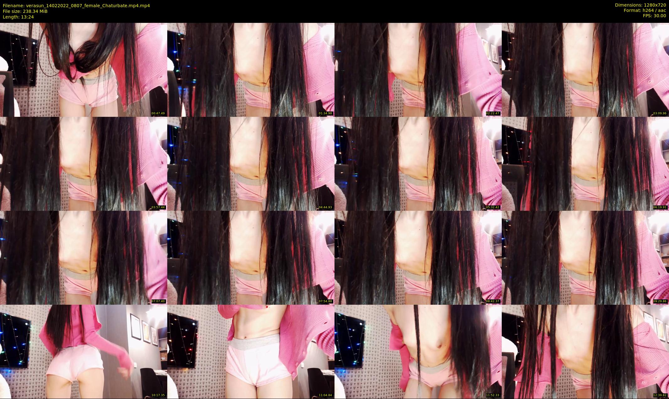 verasun — 14 minute Chaturbate female cam show recording, 720p, Feb 14, 2022