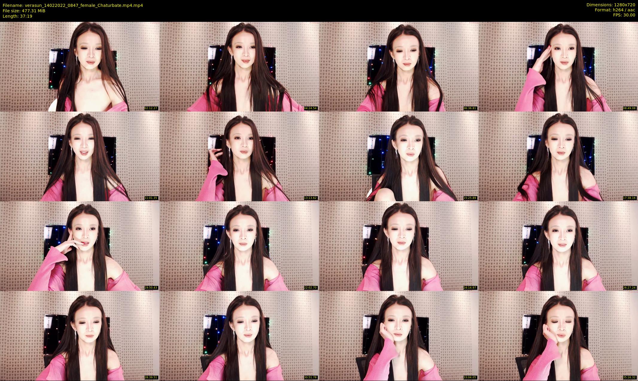 verasun — 38 minute Chaturbate female cam show recording, 720p, Feb 14, 2022