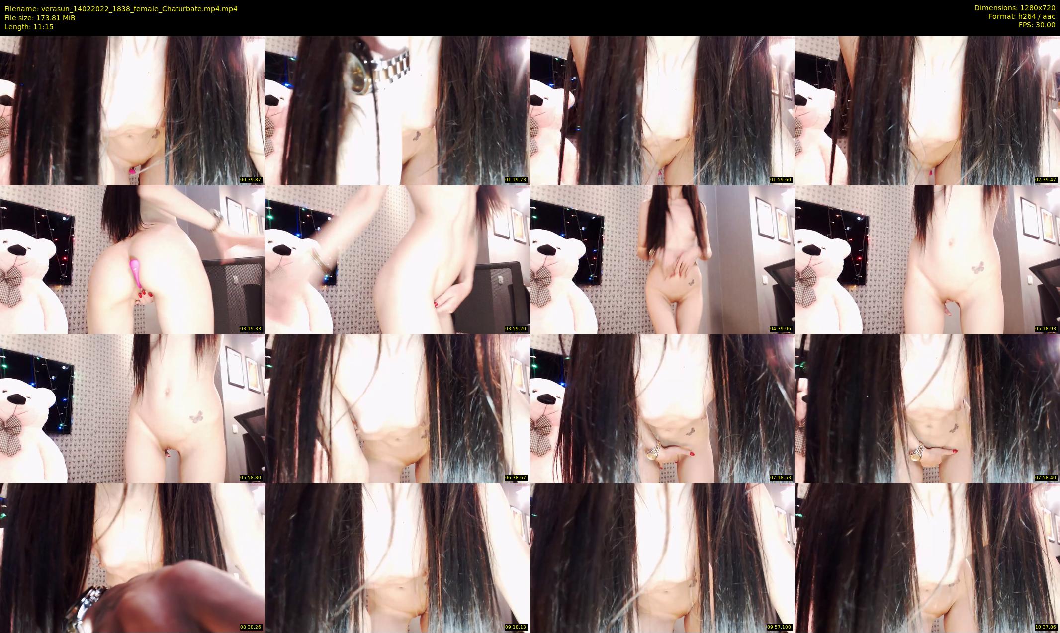 verasun — 12 minute Chaturbate female cam show recording, 720p, Feb 14, 2022