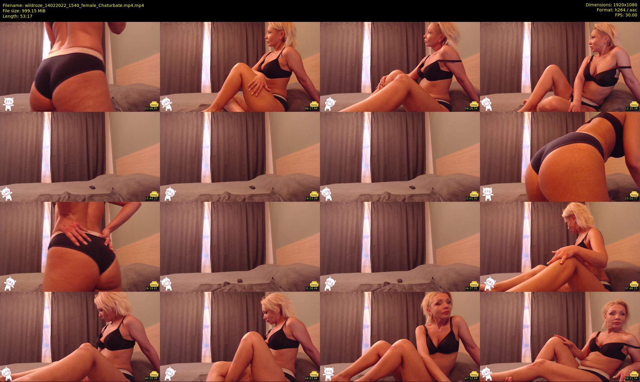 wildroze — 54 minute Chaturbate female cam show recording, 1080p, Feb 14, 2022