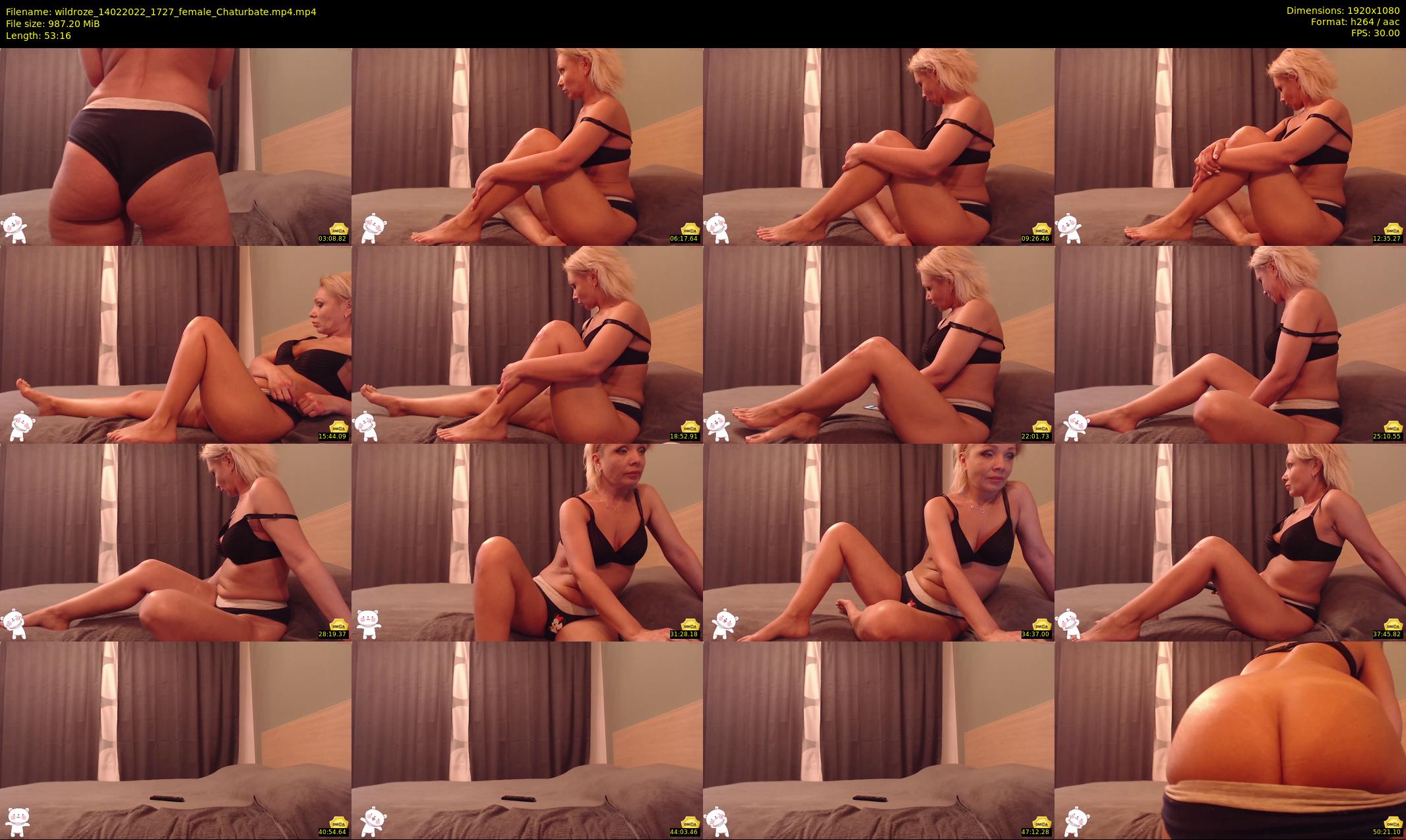 wildroze — 54 minute Chaturbate female cam show recording, 1080p, Feb 14, 2022