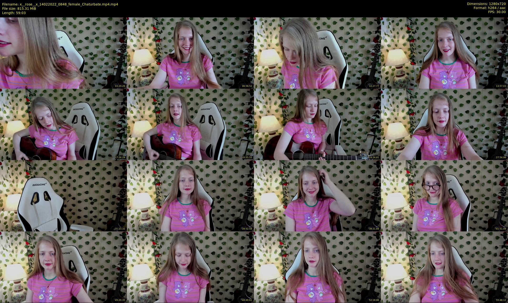 x__rose__x — 60 minute Chaturbate female cam show recording, 720p, Feb 14, 2022