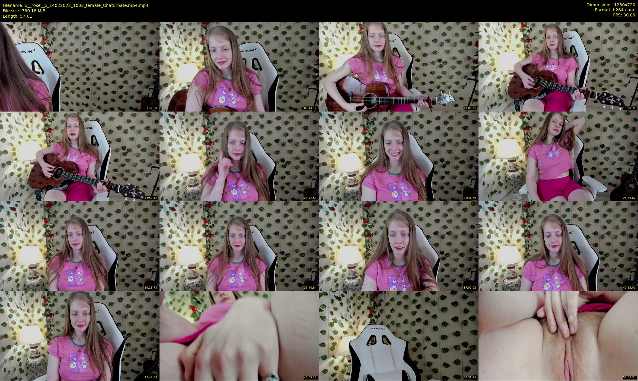 x__rose__x — 58 minute Chaturbate female cam show recording, 720p, Feb 14, 2022