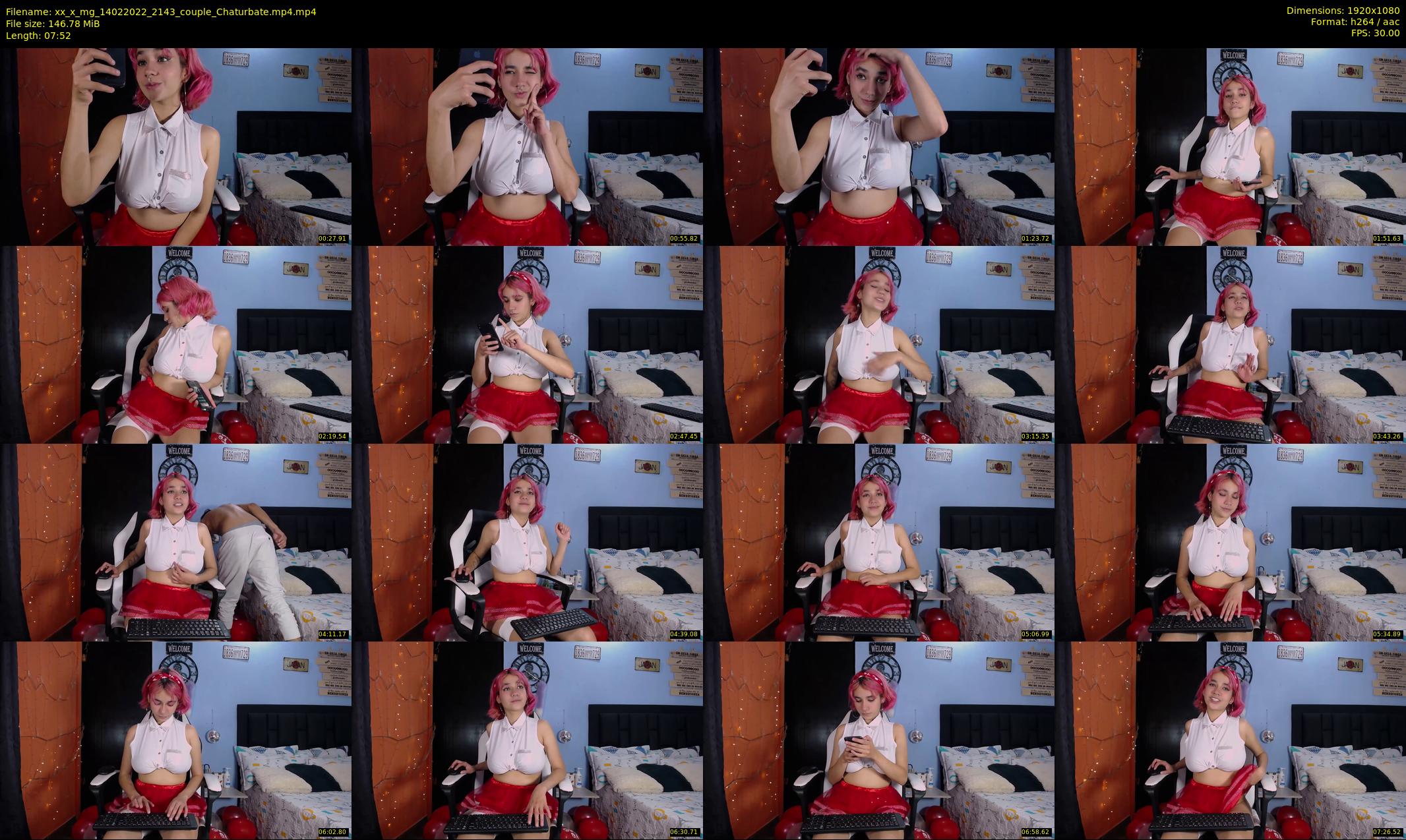 xx_x_mg — 8 minute Chaturbate couple cam show recording, 1080p, Feb 14, 2022