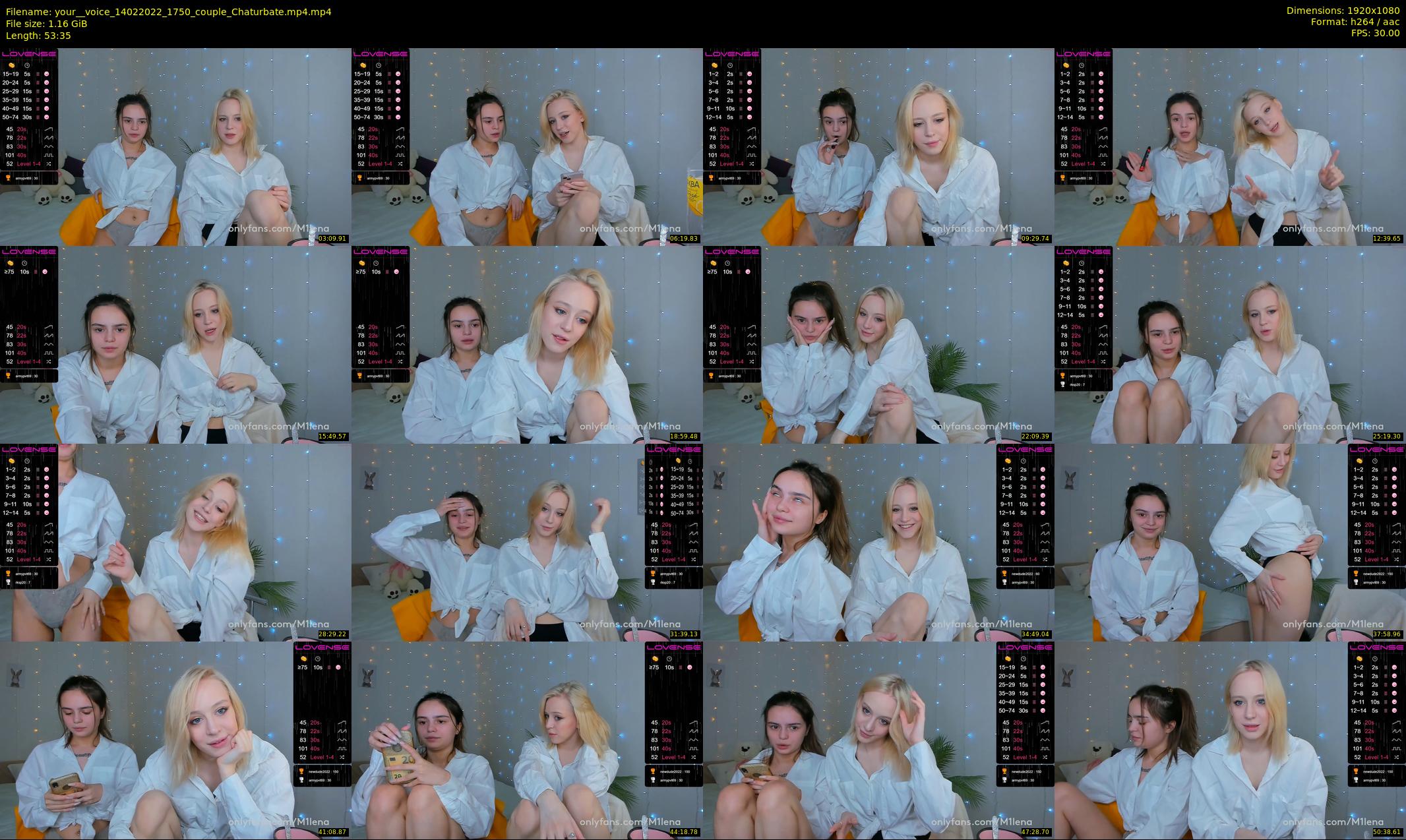 your__voice — 54 minute Chaturbate female cam show recording, 1080p, Feb 14, 2022