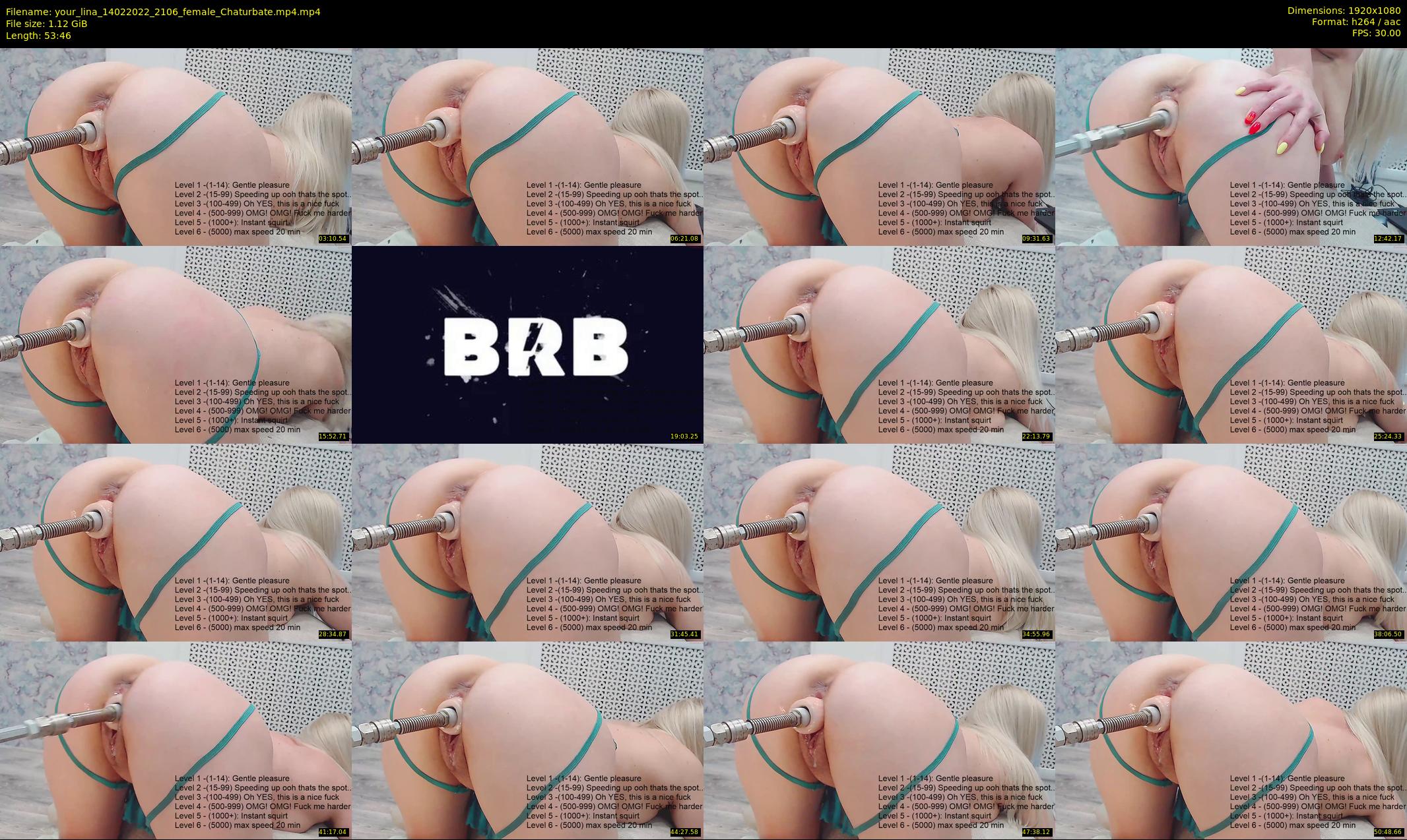 your_lina — 54 minute Chaturbate female cam show recording, 1080p, Feb 14, 2022