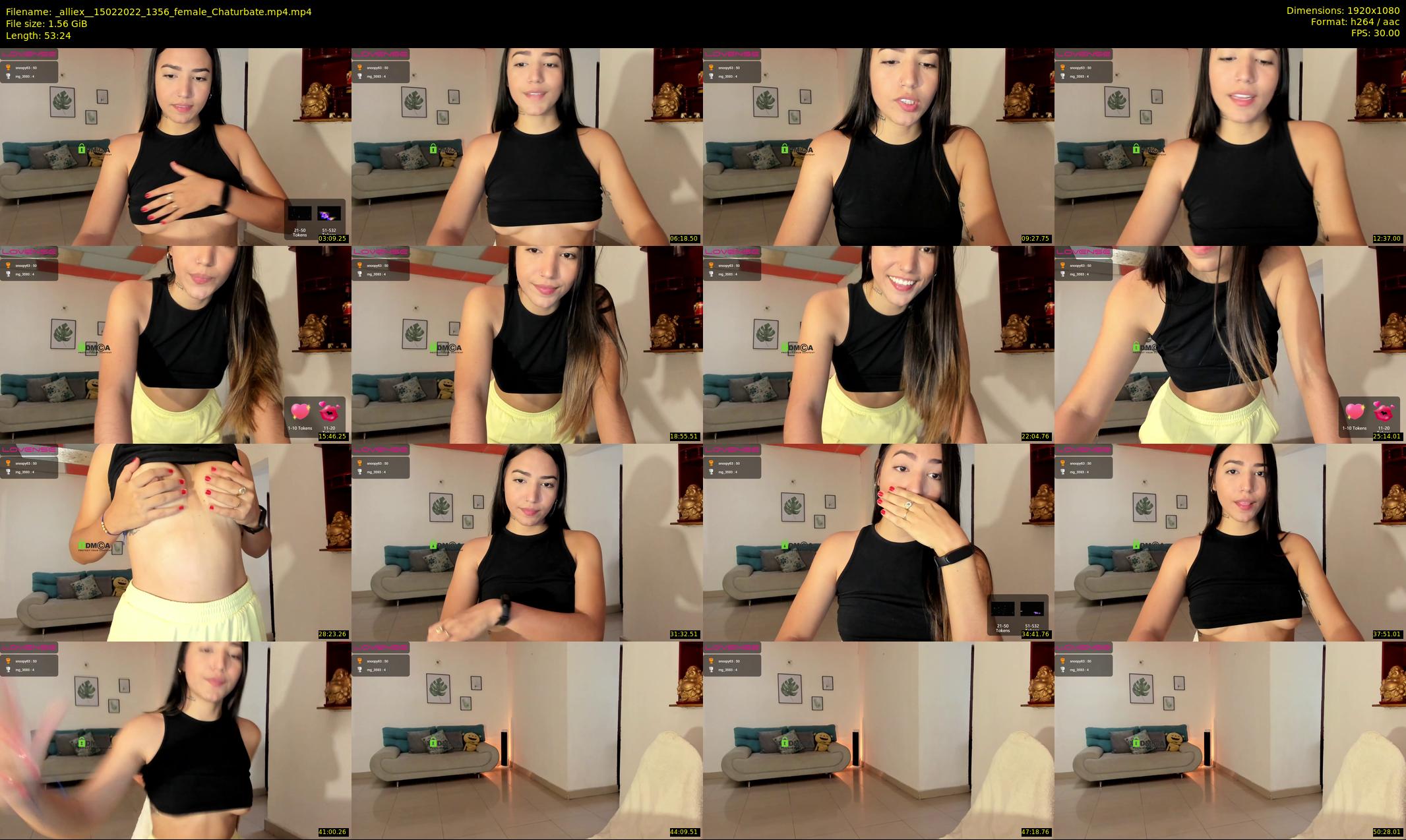 _alliex_ — 54 minute Chaturbate female cam show recording, 1080p, Feb 15, 2022
