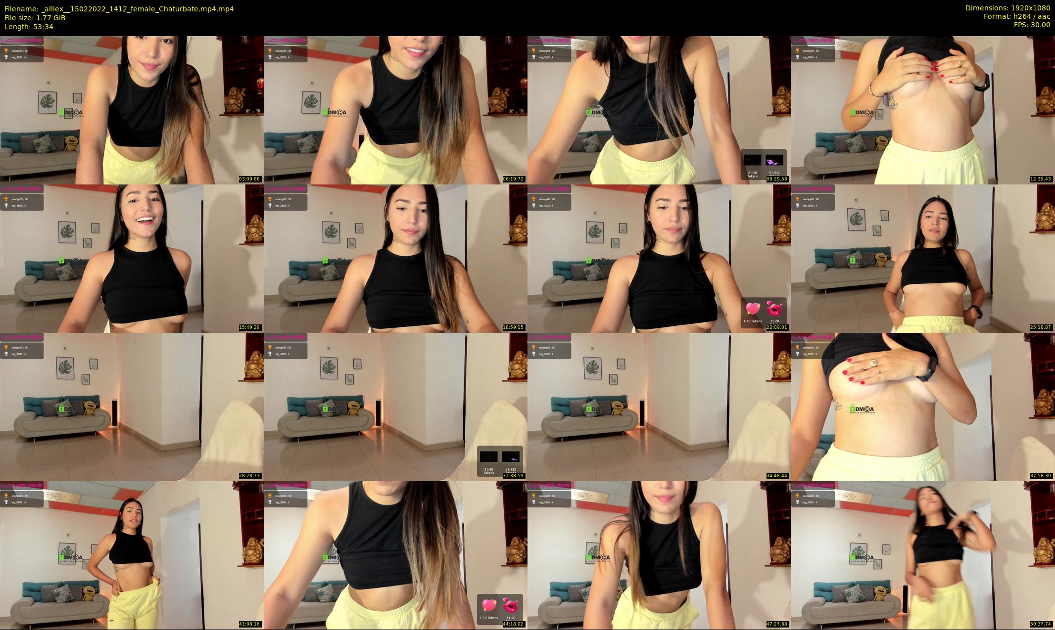 _alliex_ — 54 minute Chaturbate female cam show recording, 1080p, Feb 15, 2022
