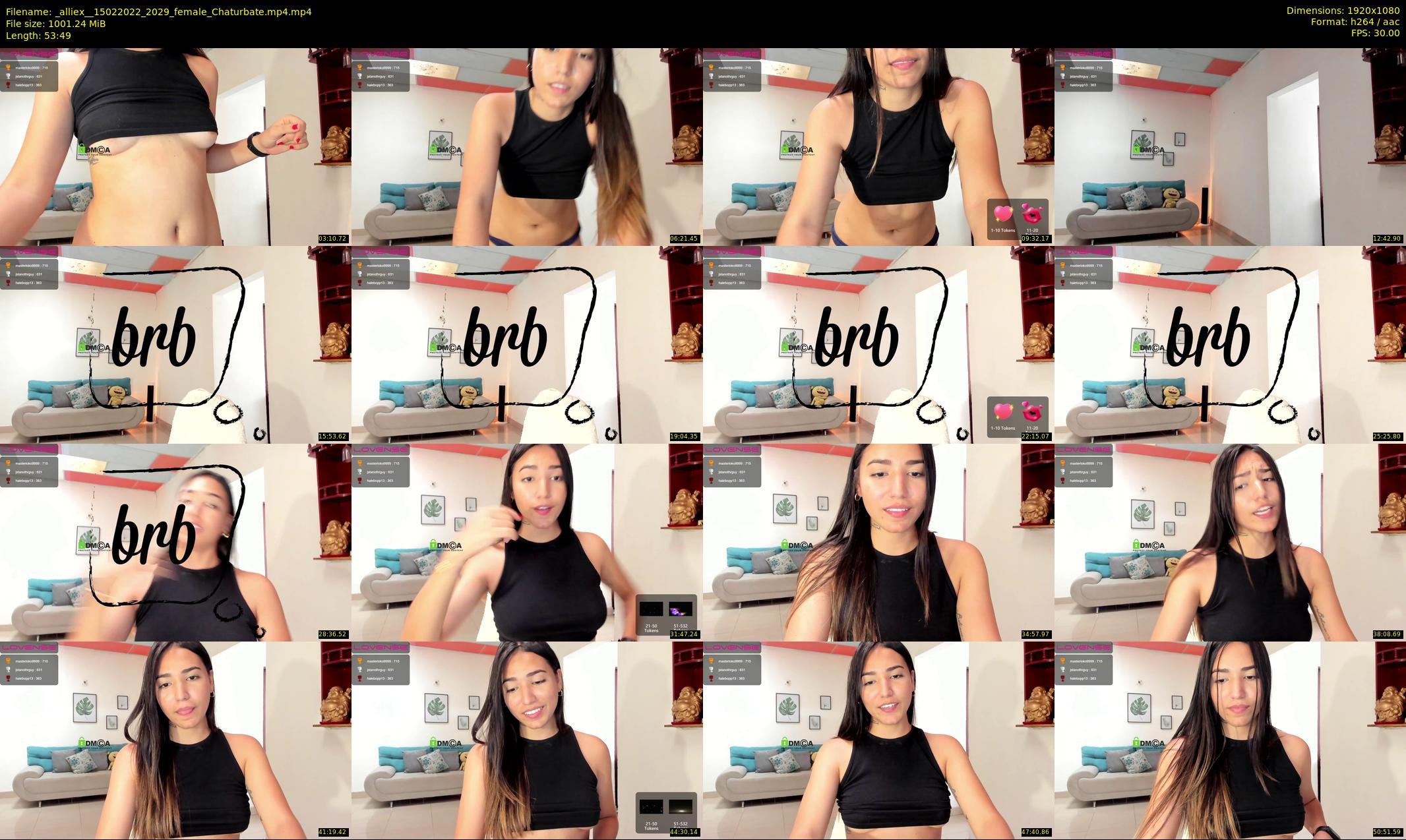 _alliex_ — 54 minute Chaturbate female cam show recording, 1080p, Feb 15, 2022