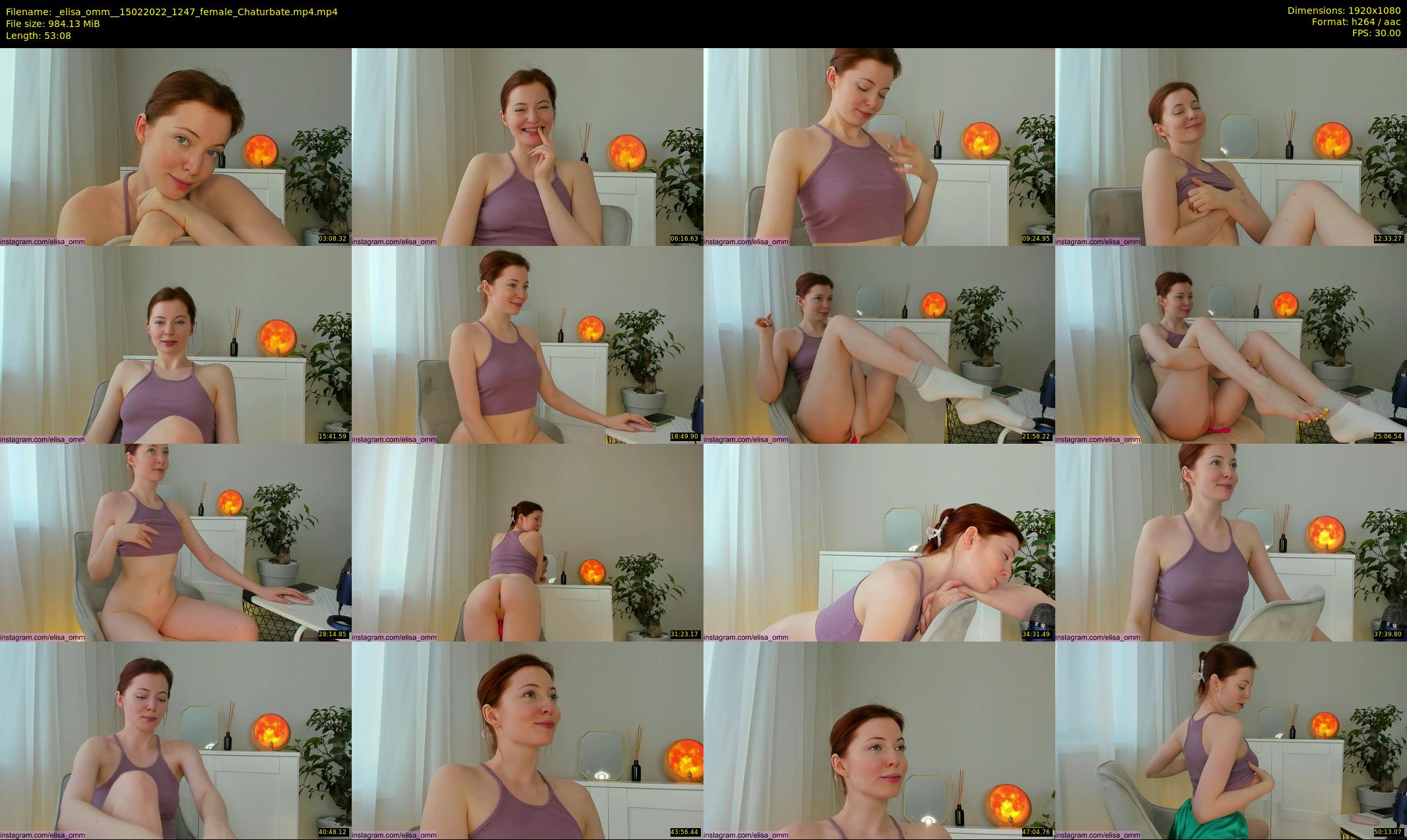 _elisa_omm_ — 54 minute Chaturbate female cam show recording, 1080p, Feb 15, 2022