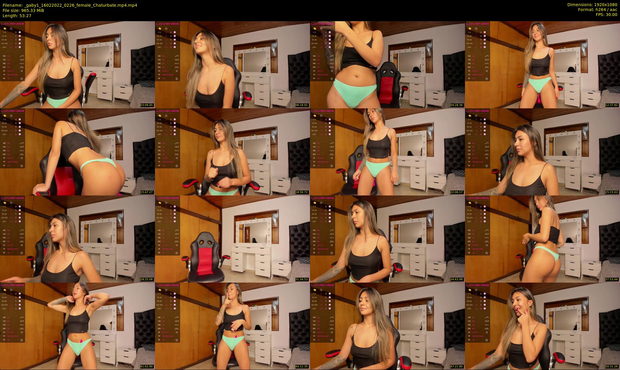 _gaby1 — 54 minute Chaturbate female cam show recording, 1080p, Feb 16, 2022
