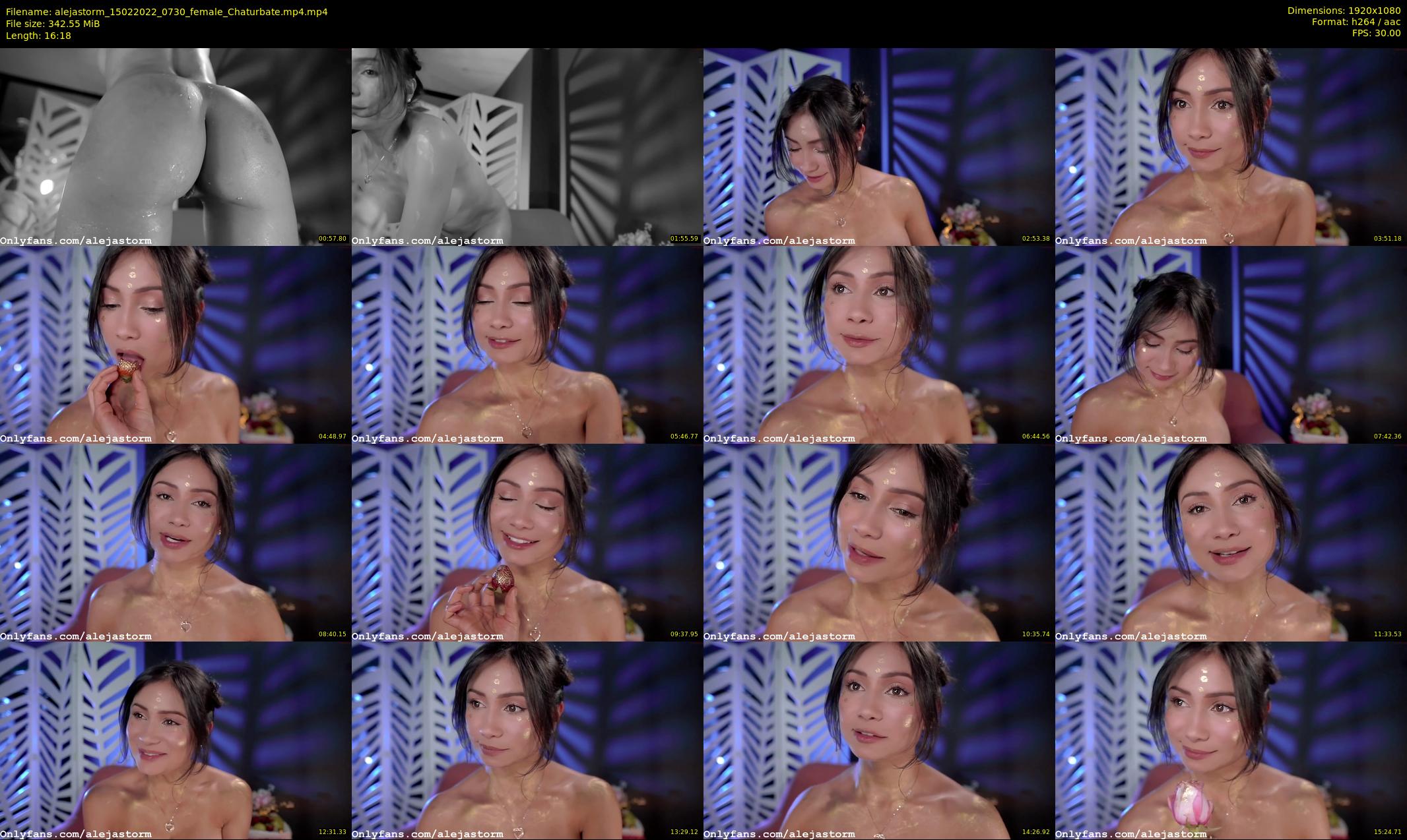 alejastorm — 17 minute Chaturbate female cam show recording, 1080p, Feb 15, 2022