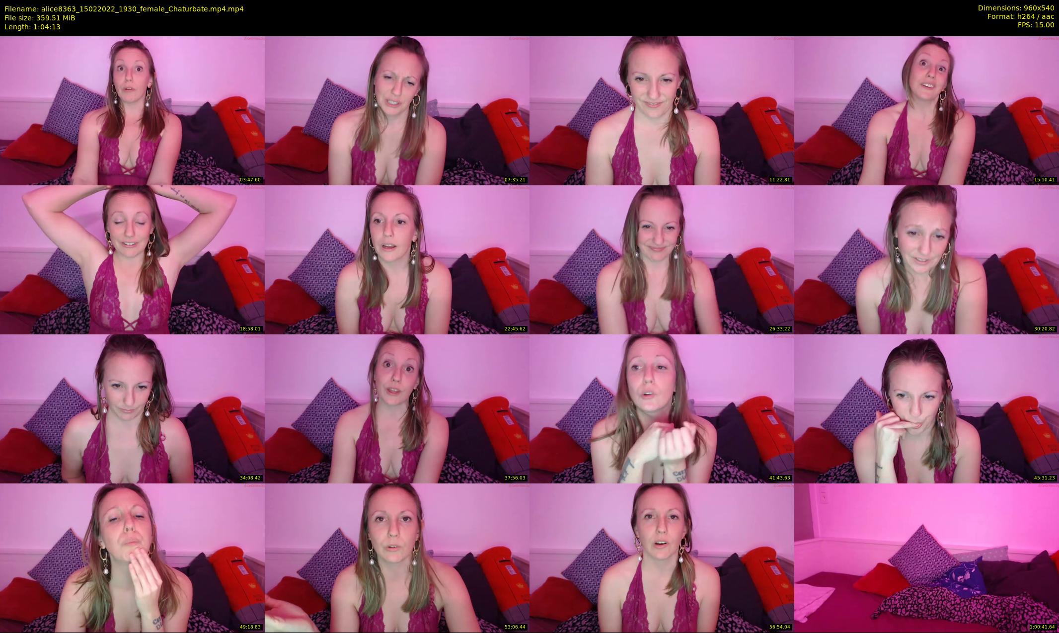 alice8363 — 65 minute Chaturbate female cam show recording, 480p, Feb 15, 2022